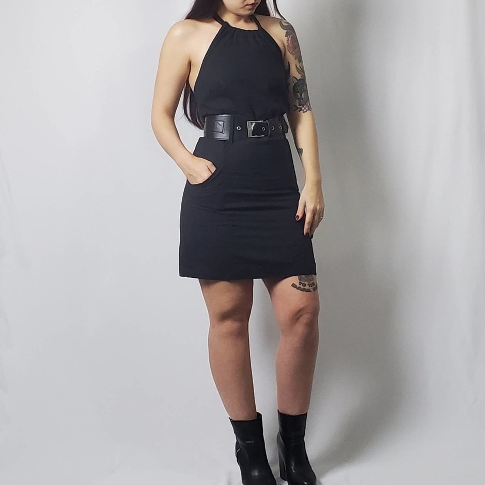 Guess Guess casual black halter mini dress Size S / US 4 / IT 40 - 1 Thumbnail