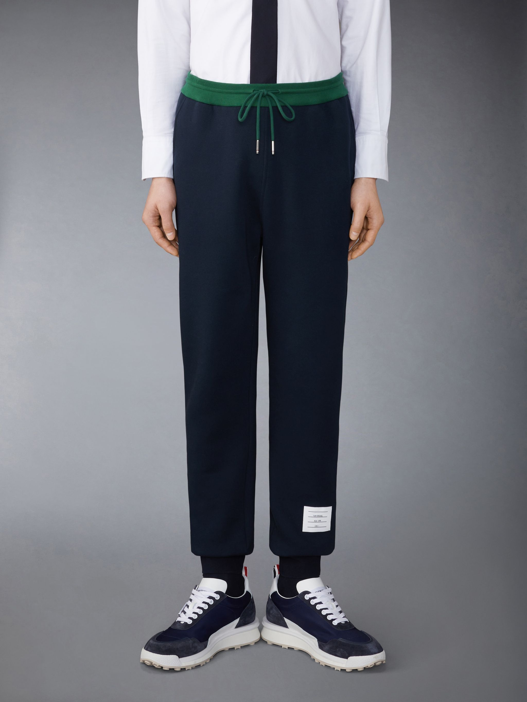Thom Browne o1h1sh10525 Color Blocked Sweatpants in Navy Blue Size US 38 / EU 54 - 5 Thumbnail