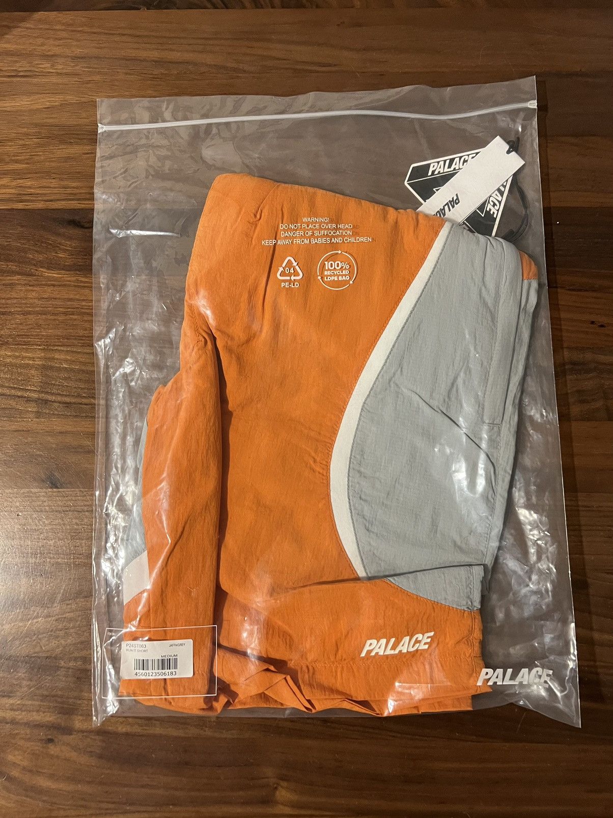 Palace PALACE RUN IT SHORT JAFFA / GREY RIPSTOP NYLON SHORTS MEDIUM Size US 32 / EU 48 - 5 Thumbnail