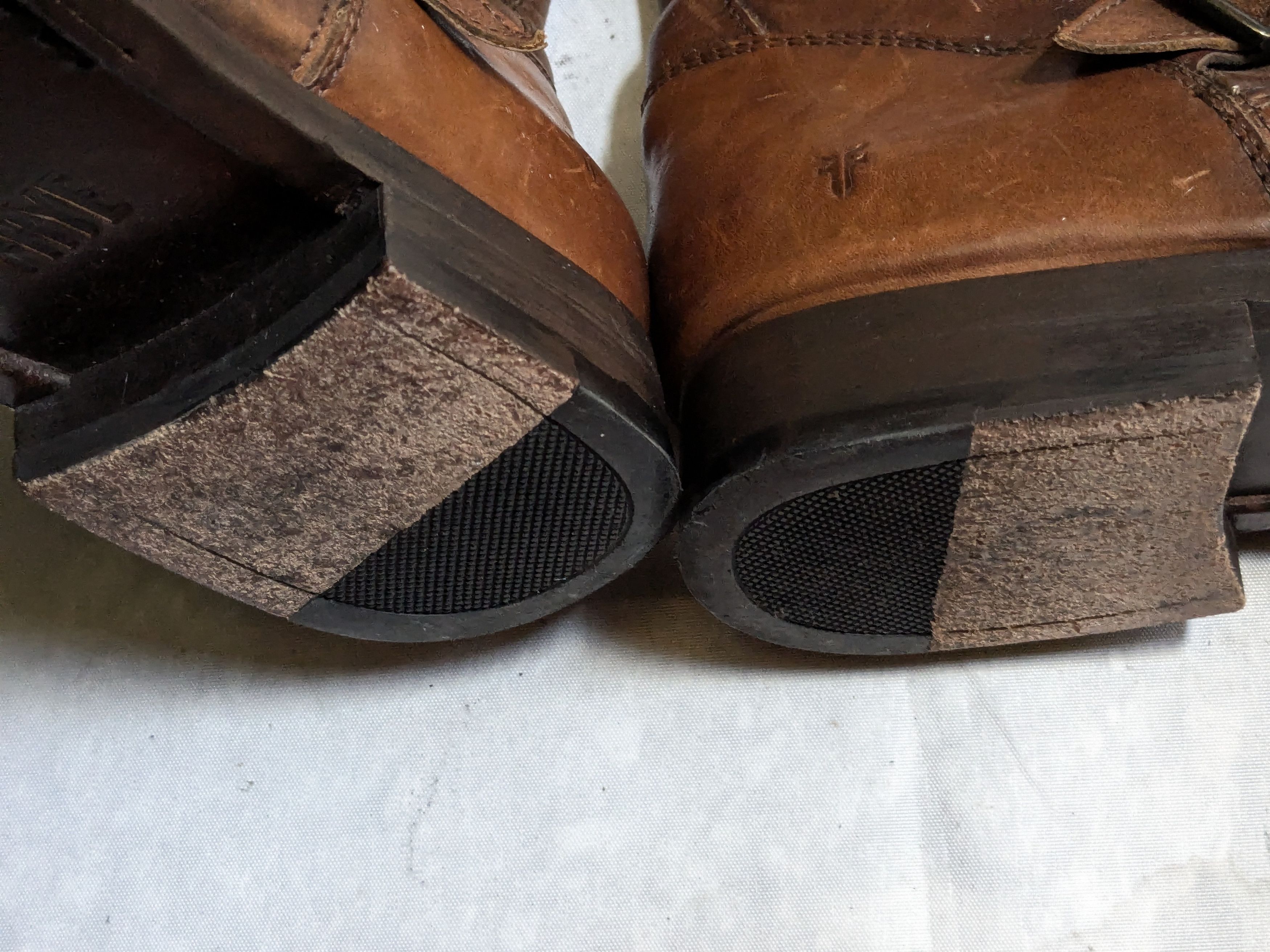 Frye Frye Engineer Boots Brown 11 D Stepas Buckle Leather Size US 11 / EU 44 - 19 Thumbnail