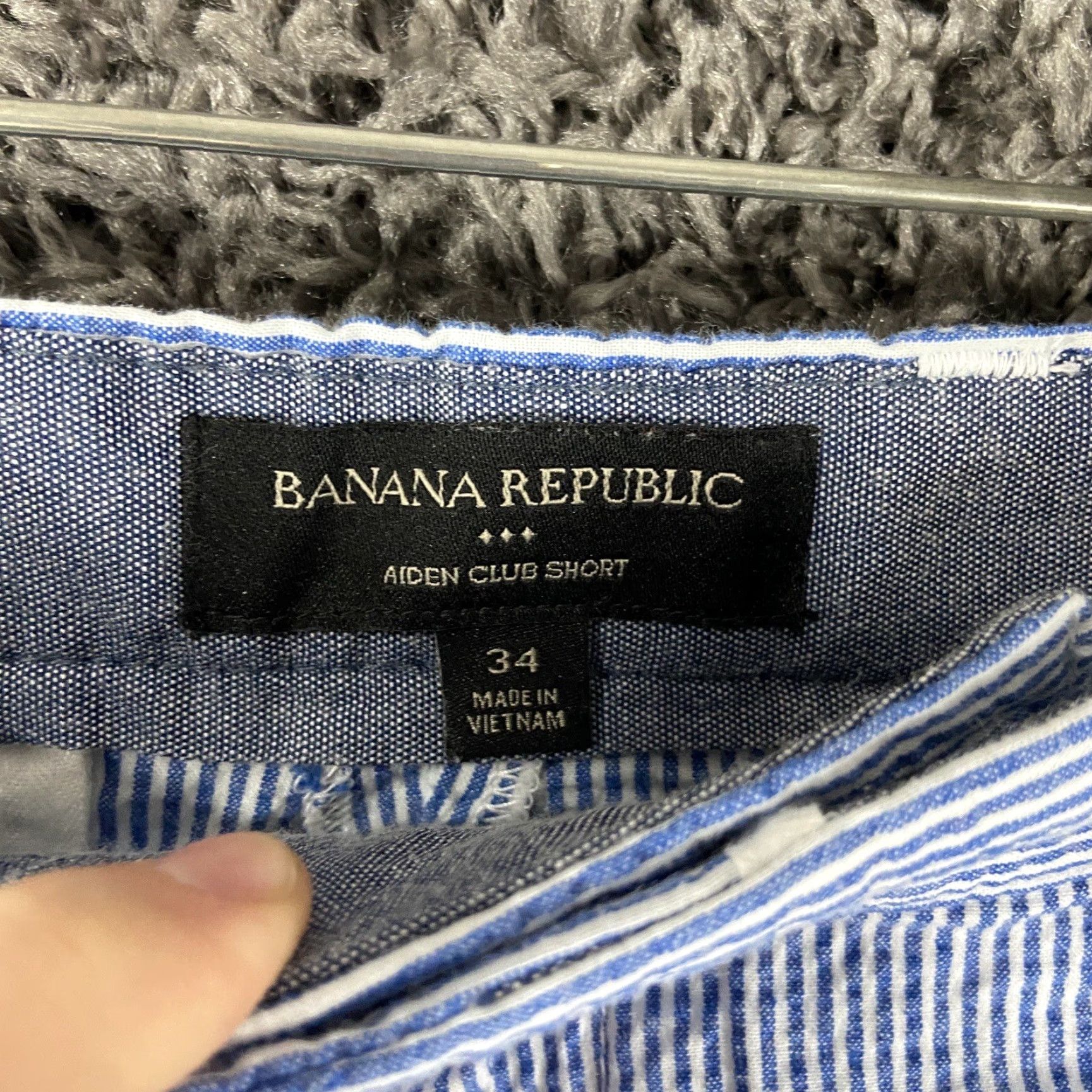 Banana Republic Banana Republic Aiden Club Short Blue Striped Shorts Men’s 34 Size US 34 / EU 50 - 4 Thumbnail