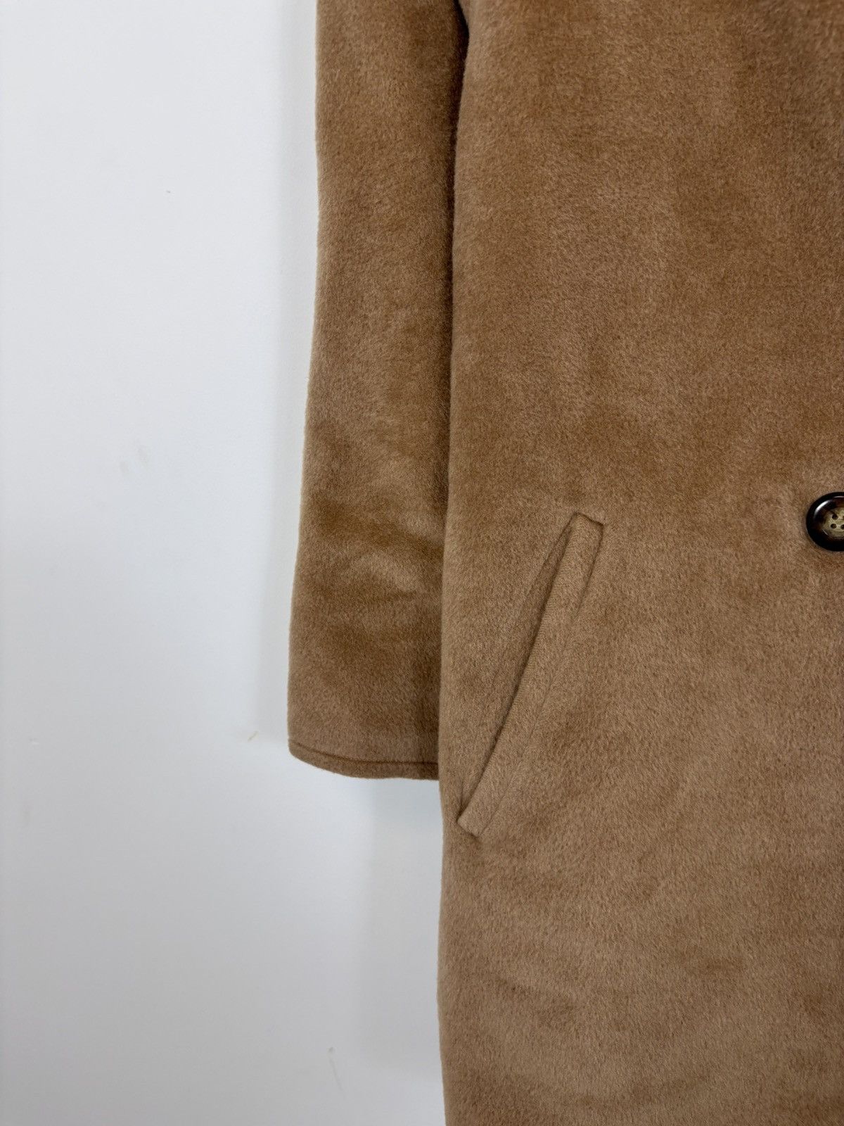 Max Mara Max Mara Women’s Camel Brown Wool Fur Oversized Icon Coat Size L / US 10 / IT 46 - 6 Thumbnail