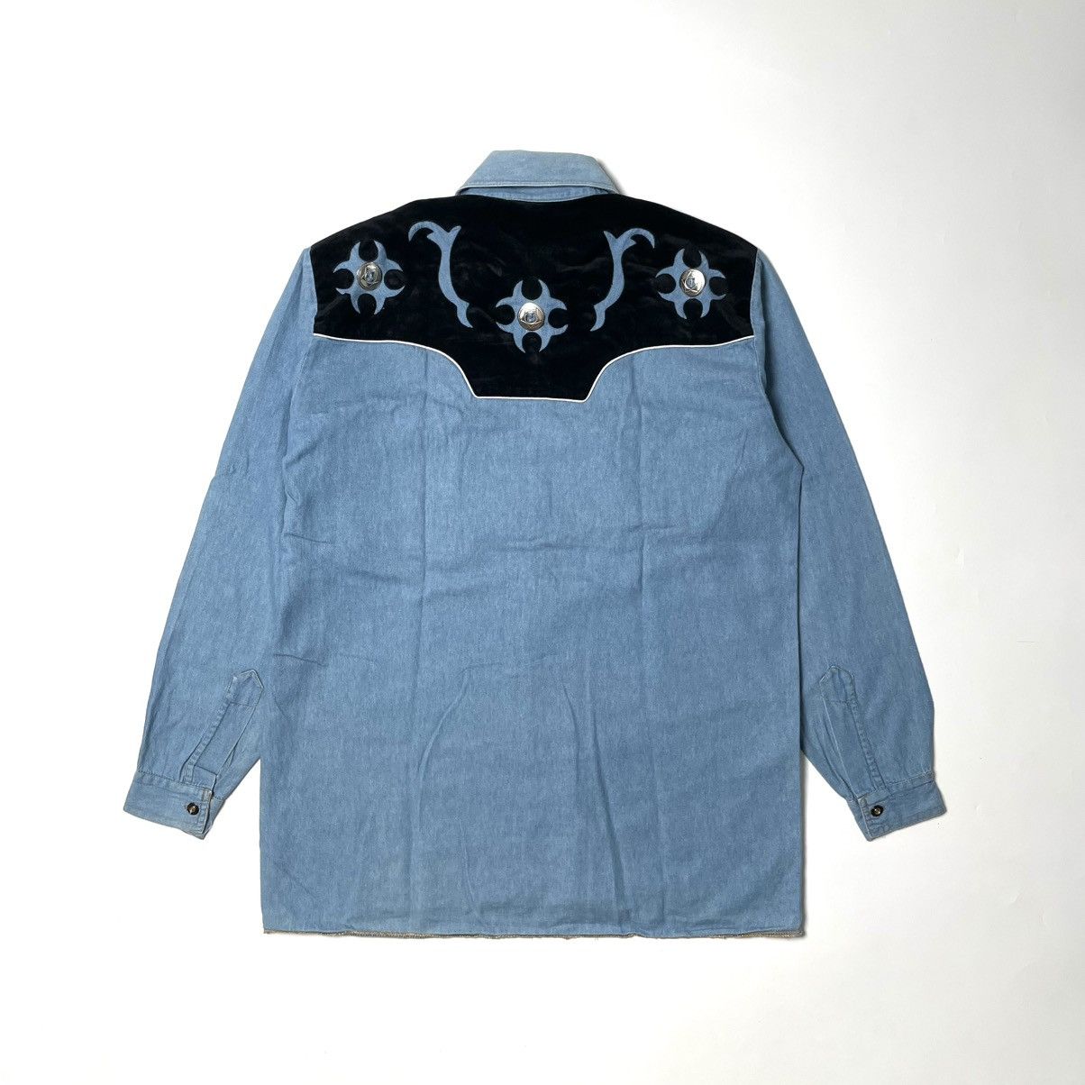 Vintage Lobo Riders’s Two Tone Western Shirt Size US L / EU 52-54 / 3 - 3 Thumbnail