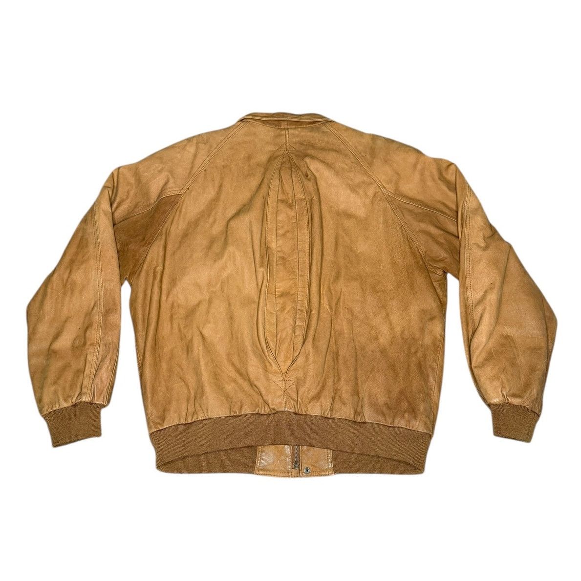 Vintage Marlboro Adventure Team Brown Bomber Leather Jacket
