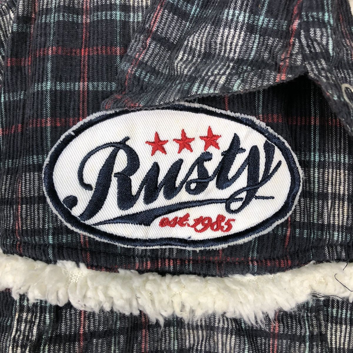 Japanese Brand 📌Rusty Surf Co. Flannel Shirt Jacket Sherpa Blanket Tartan Size US L / EU 52-54 / 3 - 19 Thumbnail