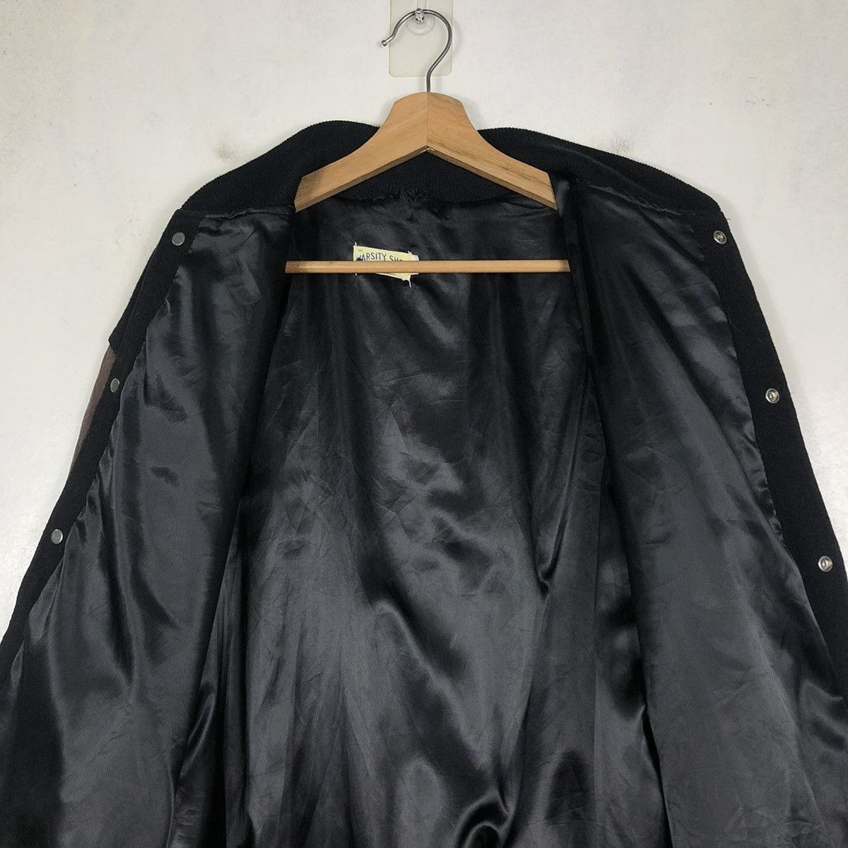 Vintage 📌VINTAGE VARSITY LEATHER JACKET SPORTING GOOD ISSEY MIYAKE Size US XL / EU 56 / 4 - 15 Thumbnail