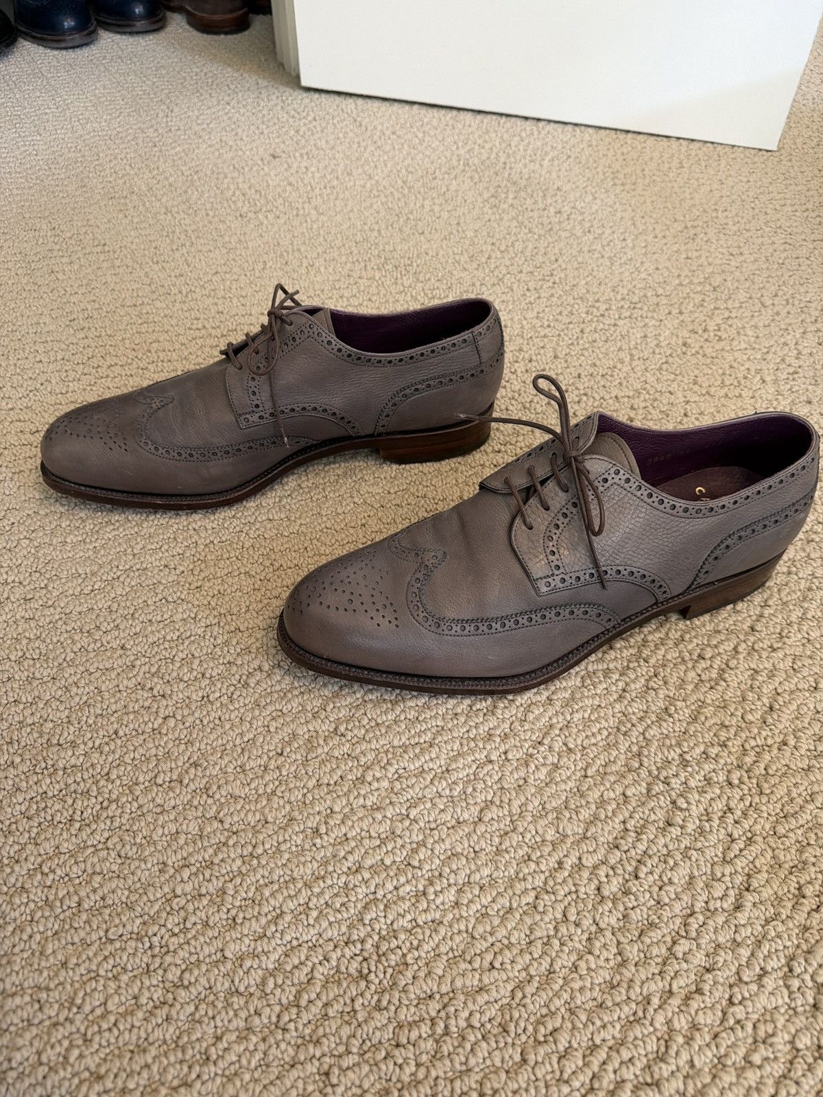 Carmina Carmina Gray Wingtip Sz 11 (fits like 11.5 US) Size US 11.5 / EU 44-45 - 3 Thumbnail