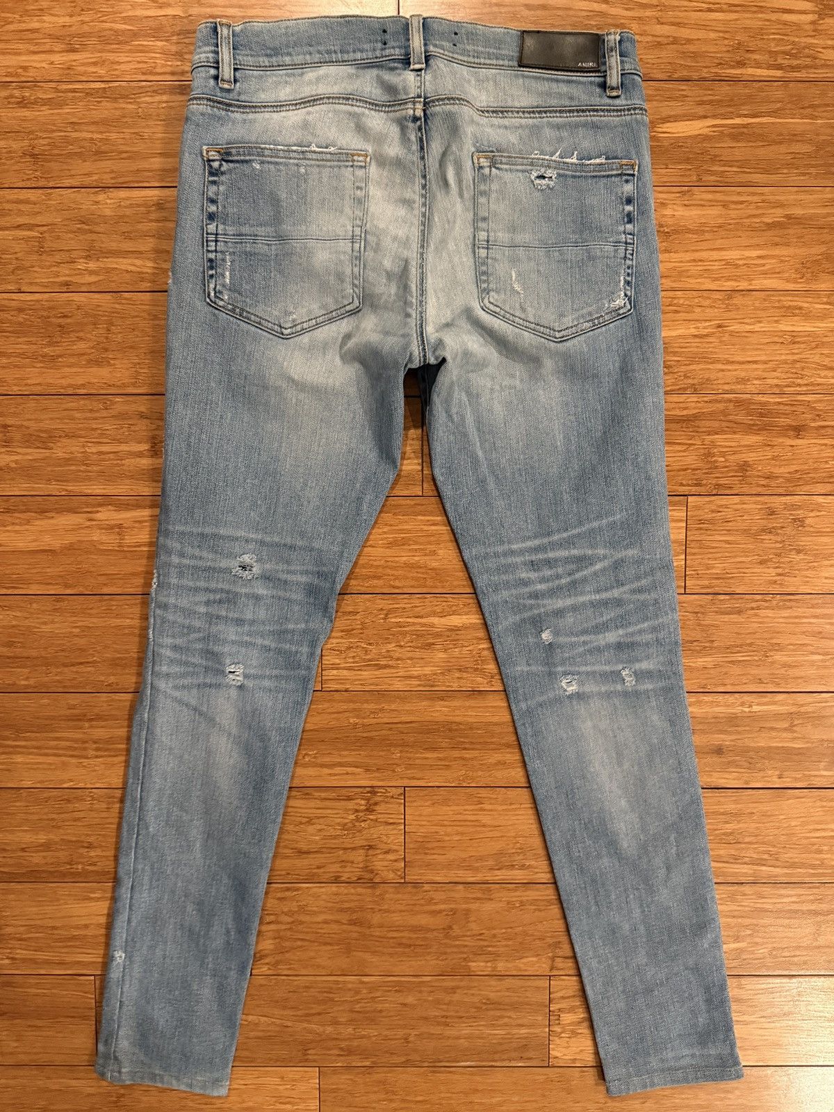 Amiri Amiri Stack Jean Blue Size US 31 - 5 Thumbnail