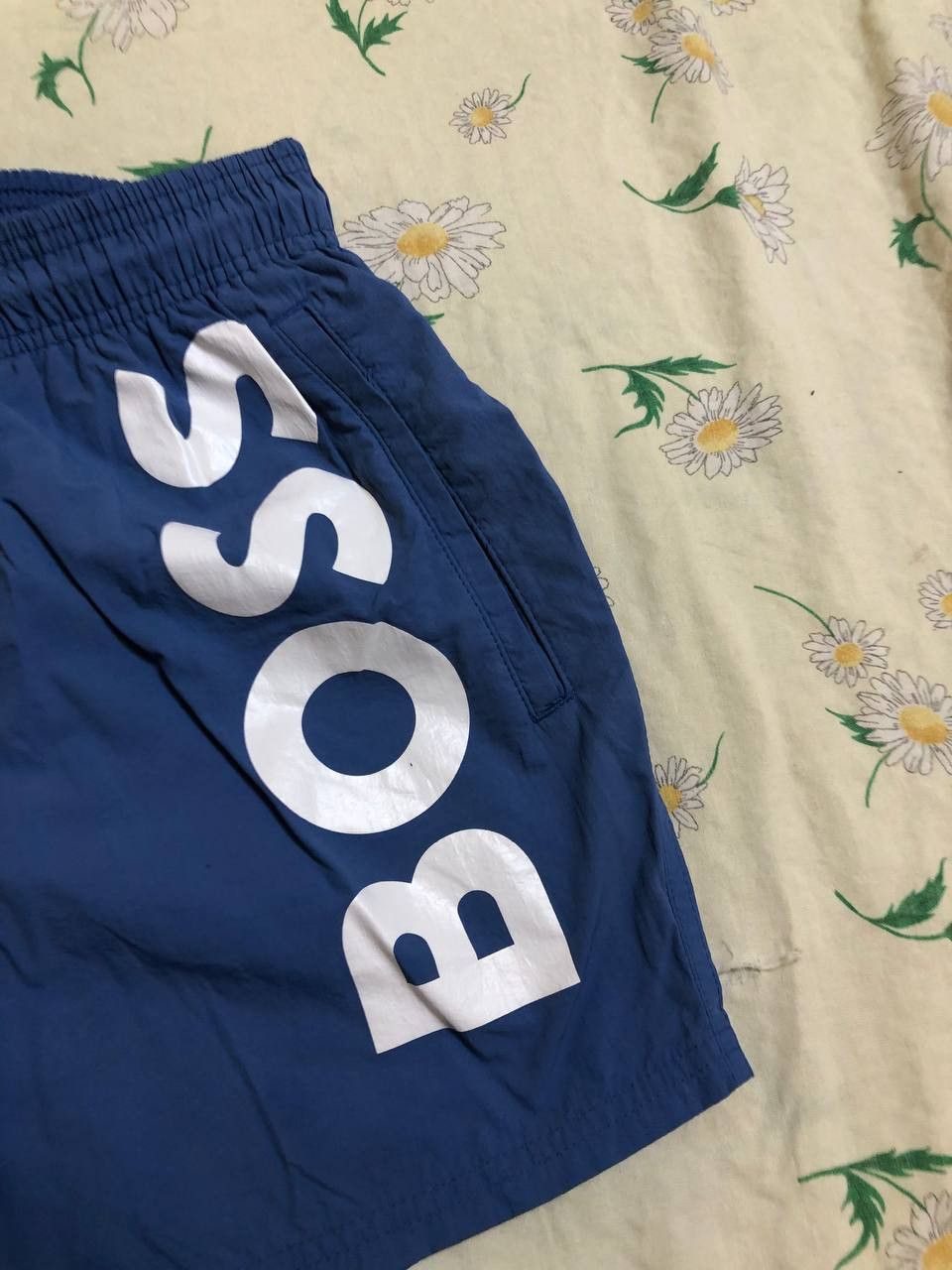 Hugo Boss Men's HUGO BOSS Sea Blue Swim Trunks Swimsuit Logo Size US 28 / EU 44 - 3 Thumbnail
