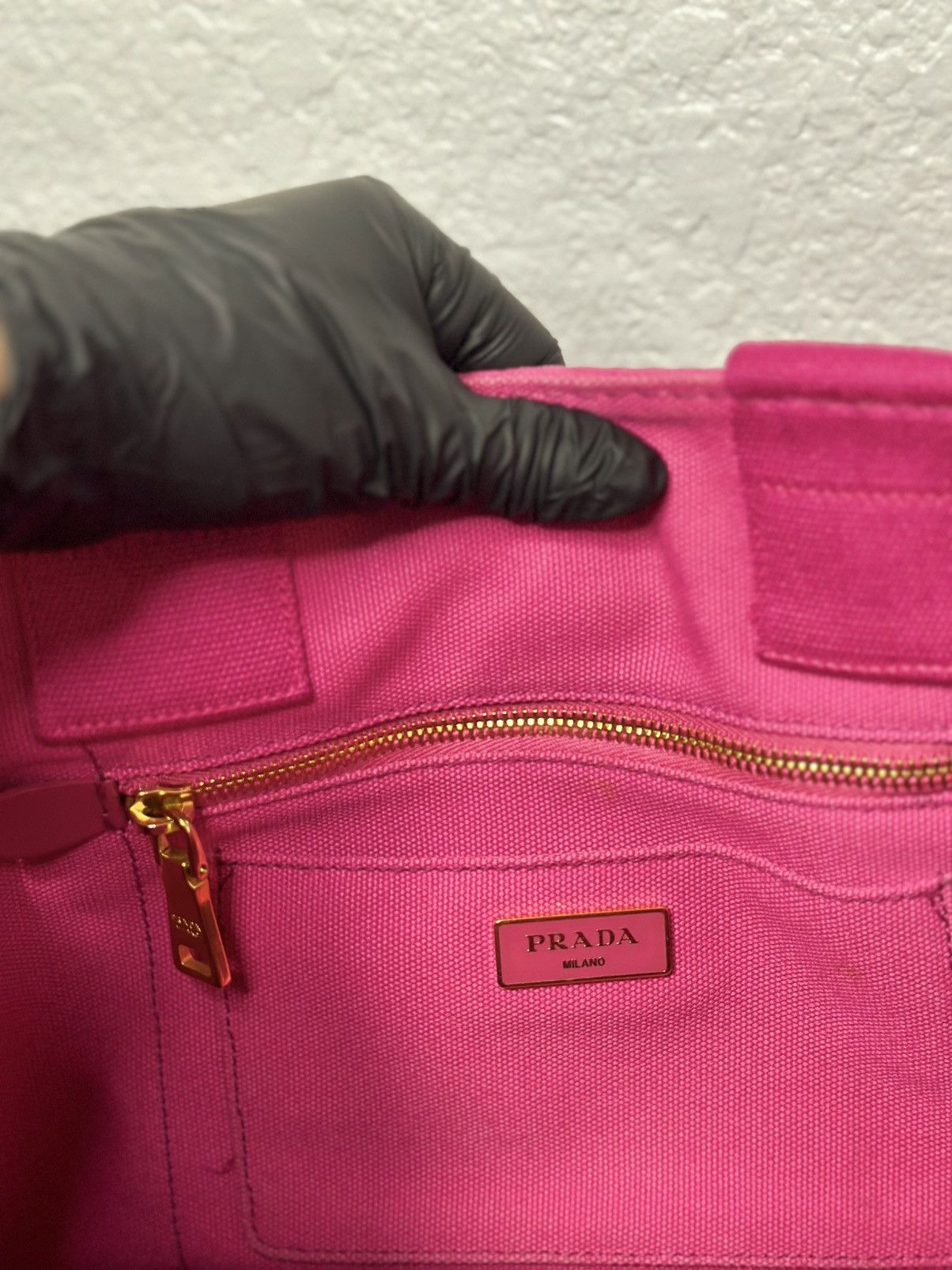 Prada Prada Canapa BN2642 Handbag Fuchsia - Authentic Size ONE SIZE - 3 Thumbnail
