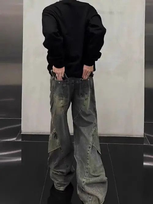 Japanese Brand Midori x Katou Light Blue High Street Vintage Loose Jeans Size US 30 / EU 46 - 8 Thumbnail