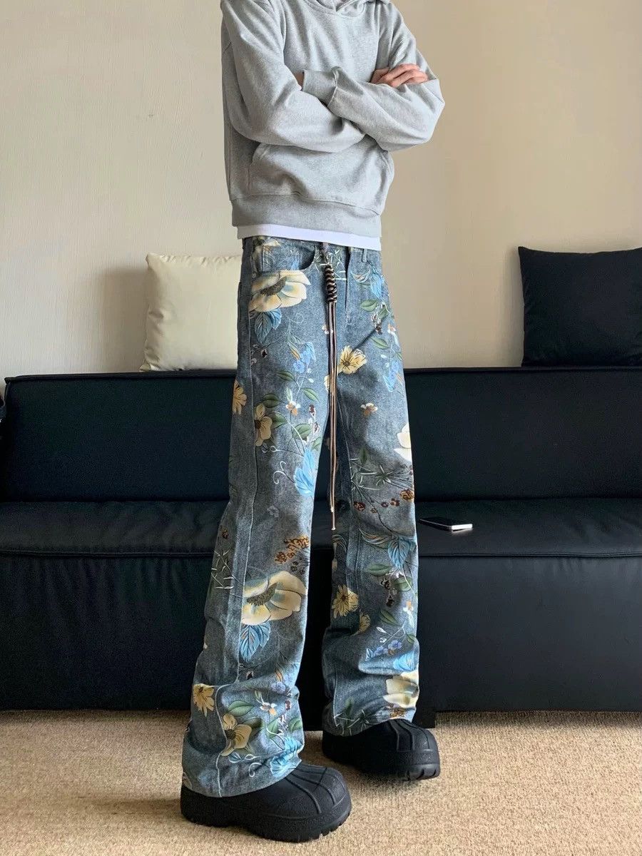 Designer × Vintage Retro punk pants Size US 33 - 1 Thumbnail