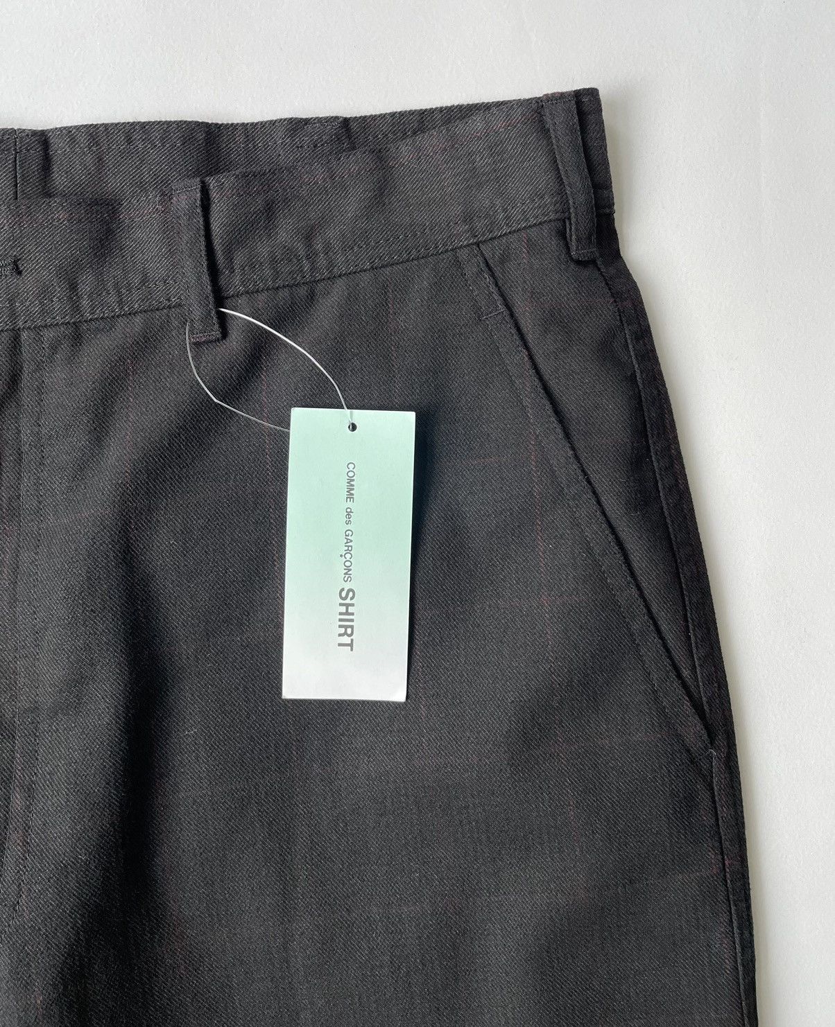 Comme des Garcons Black Cotton Check Print Trousers Size US 32 / EU 48 - 7 Thumbnail