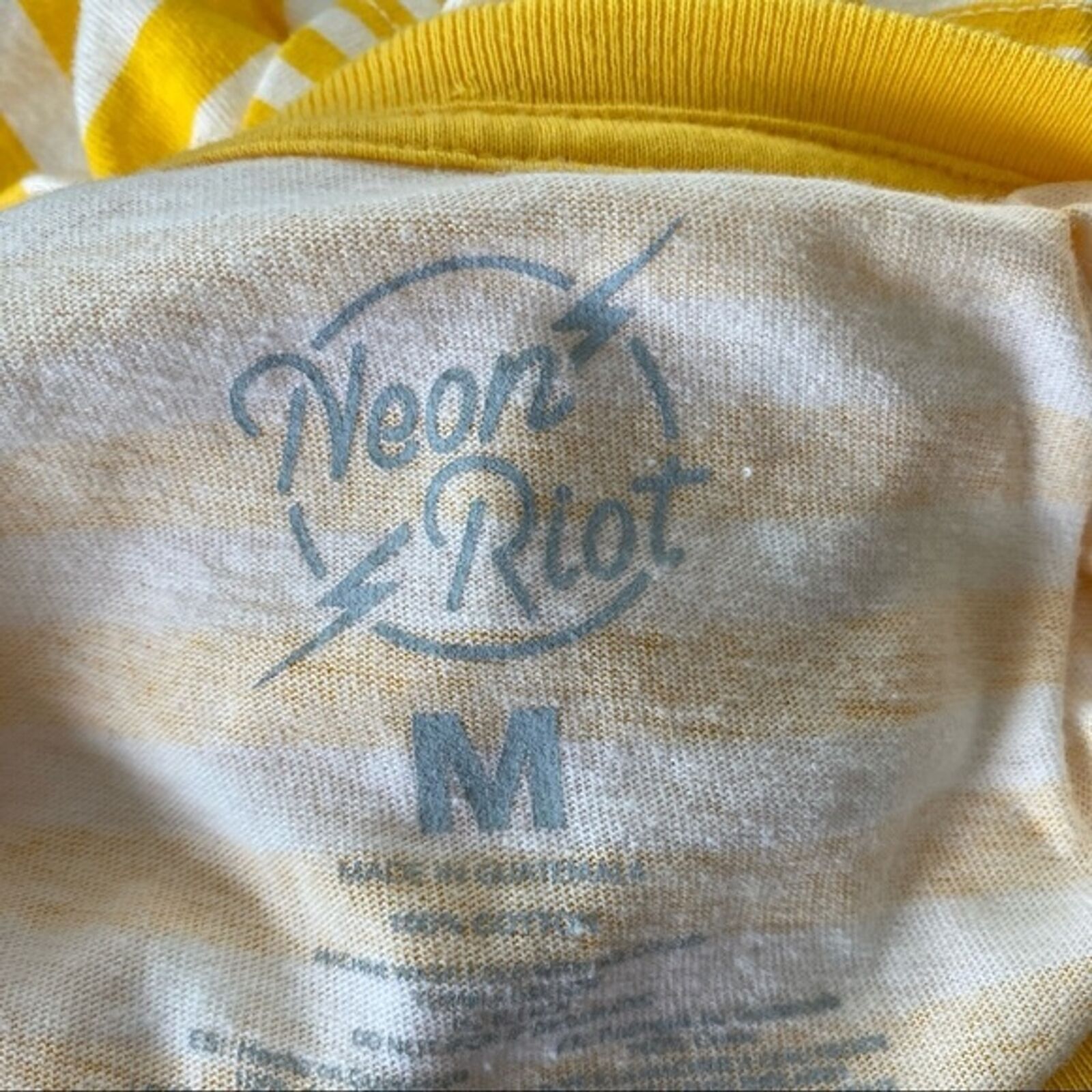 & Other Stories Neon Riot Stripped T shirt Size M Size US M / EU 48-50 / 2 - 5 Thumbnail