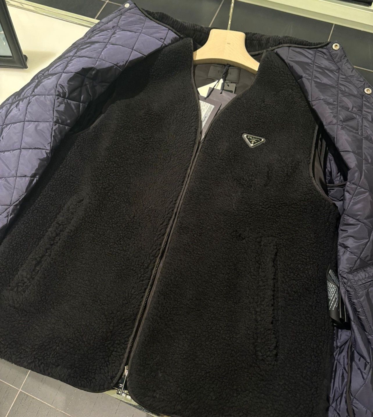 Prada 🔥$7K VALUE🔥Quilted Re-Nylon Jacket with removable Vest Size US S / EU 44-46 / 1 - 6 Thumbnail