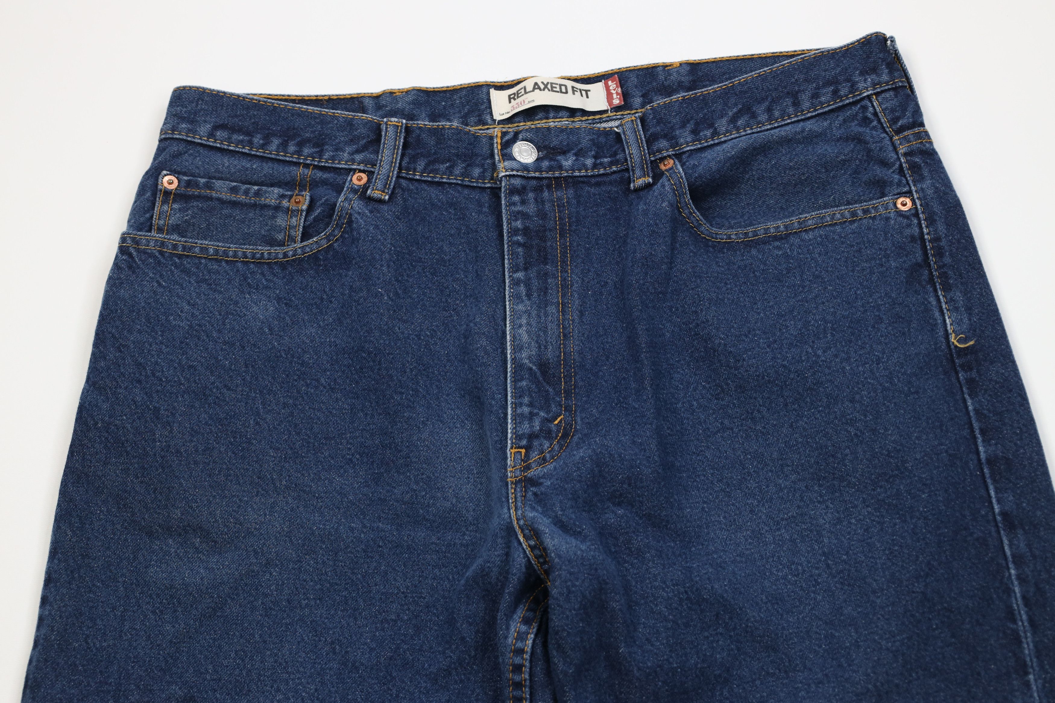 Levi's Vintage Y2K Levis 550 Relaxed Fit Denim Jeans Blue Cotton Size US 38 / EU 54 - 2 Thumbnail