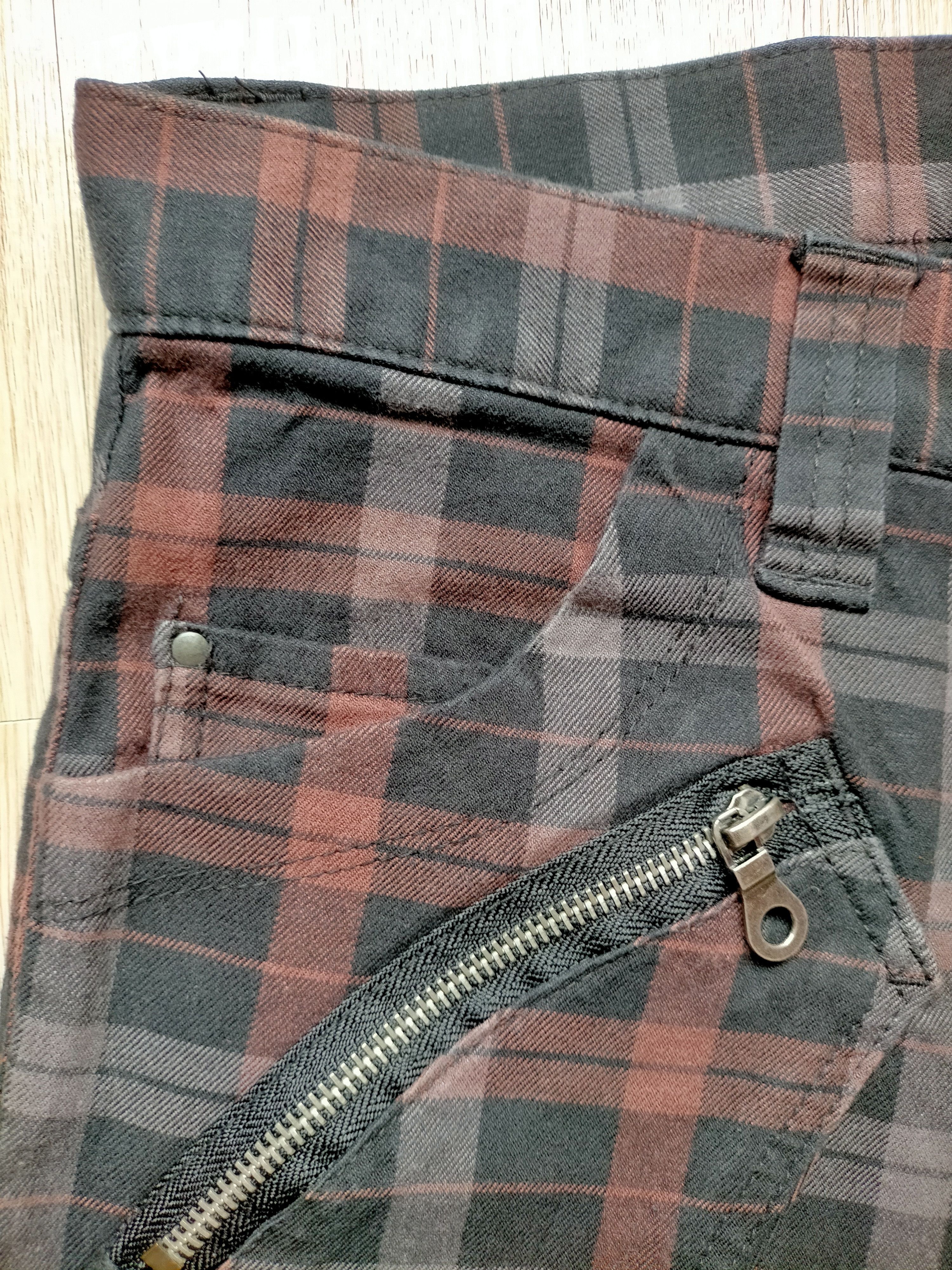 PPFM PPFM Curve Check Bondage Punk Style Pants Size US 34 / EU 50 - 12 Thumbnail
