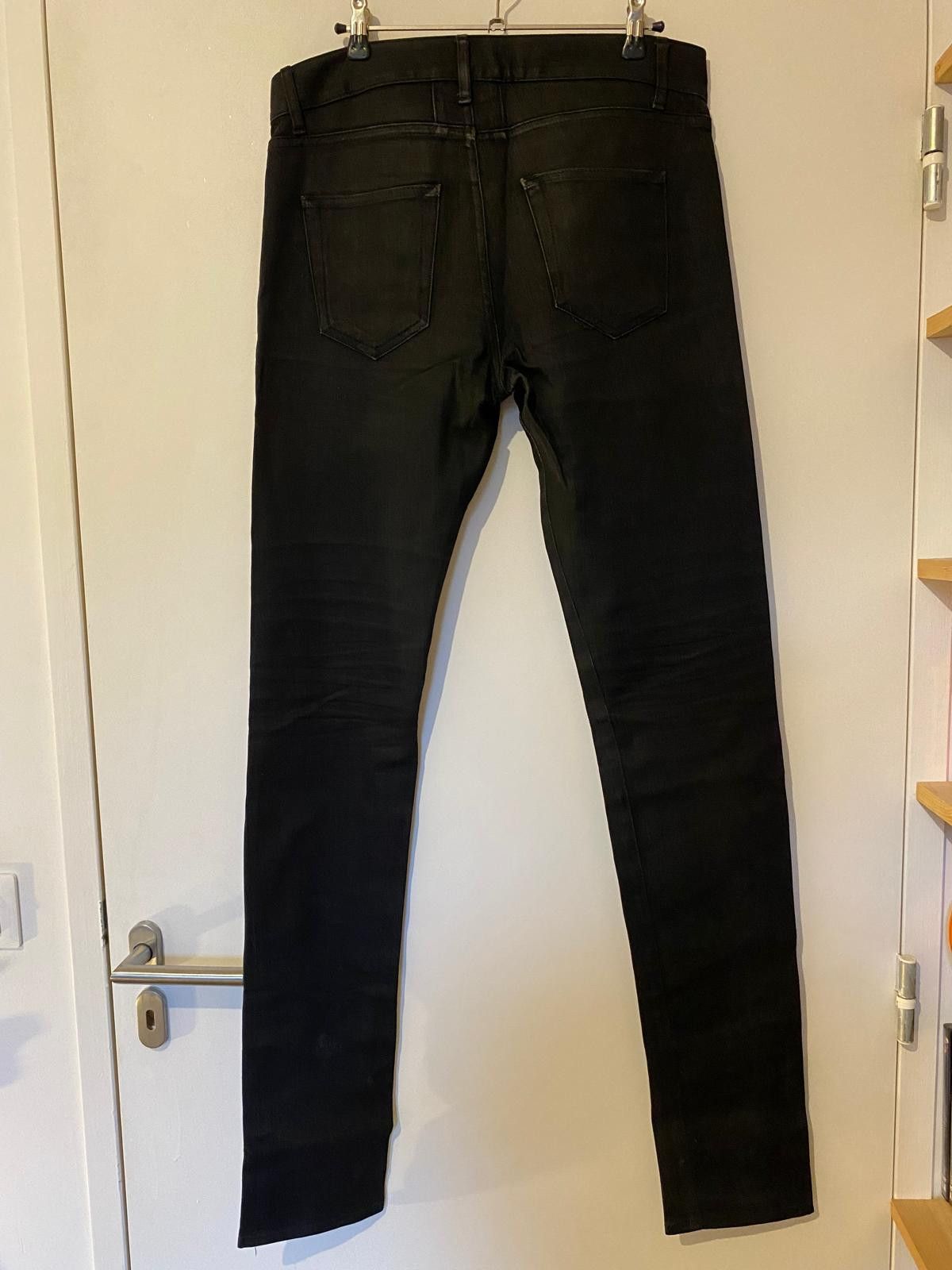 Saint Laurent Paris Black Skinny Jeans (Hedi Slimane Era) Size US 31 - 2 Thumbnail