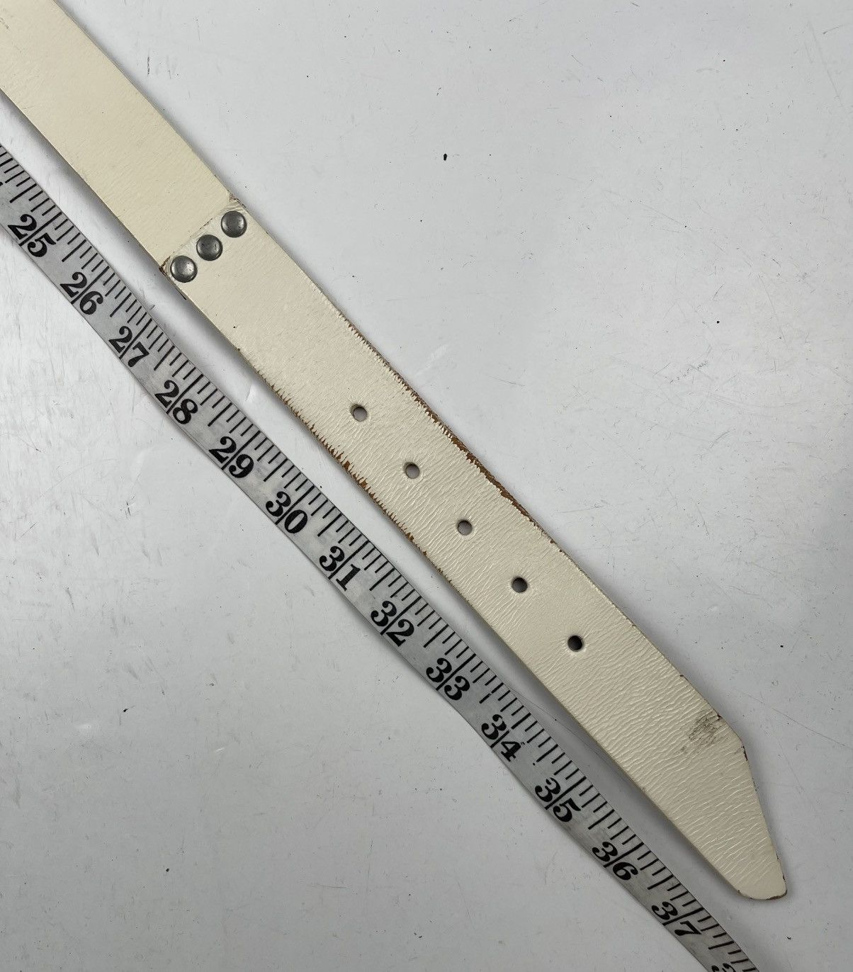 Japanese Brand studded leather belt tc39 Size 32 - 6 Thumbnail