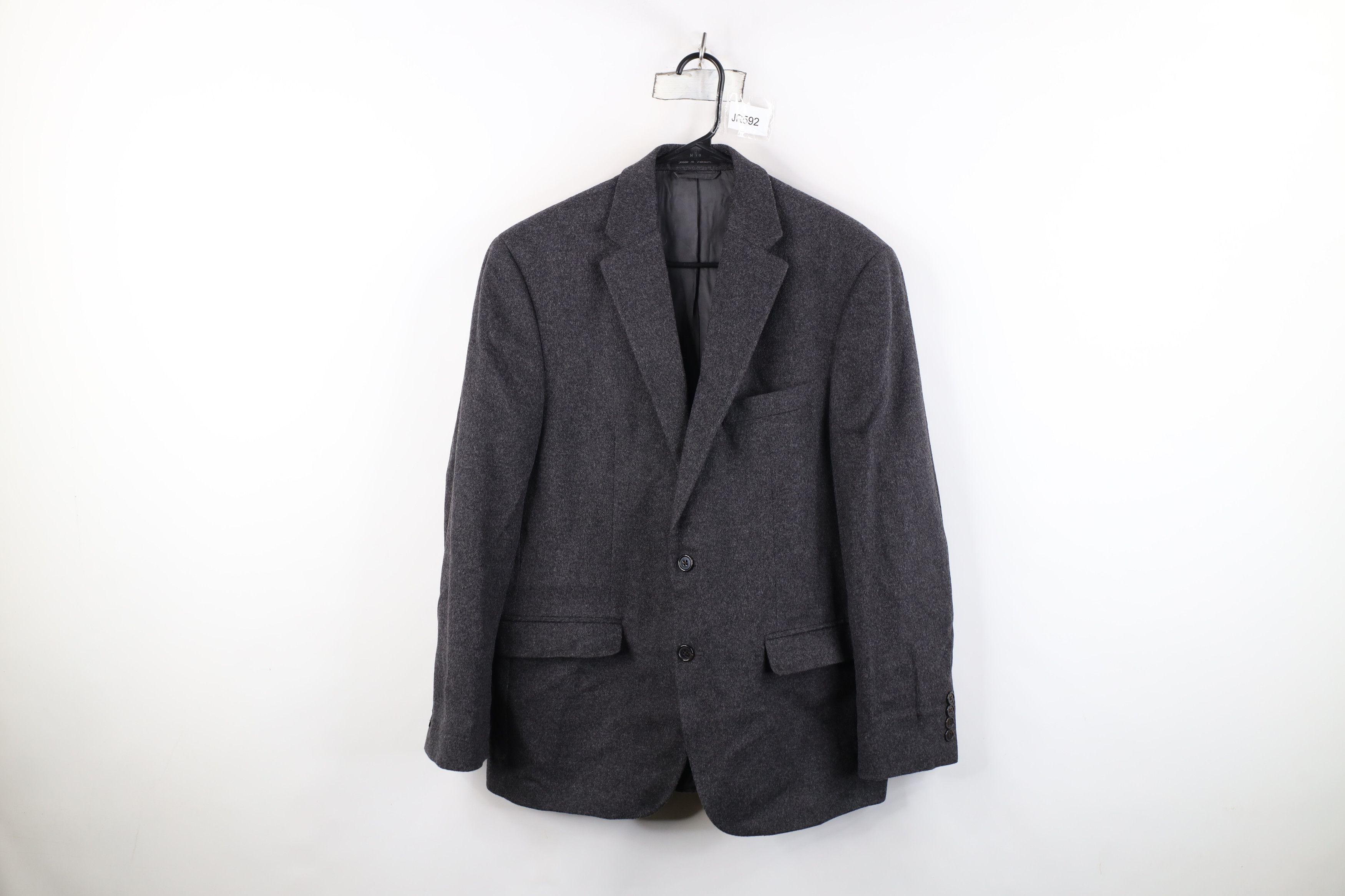 Ralph Lauren Vintage Ralph Lauren Cashmere Suit Coat Blazer Jacket Gray Size US XL / EU 56 / 4 - 1 Thumbnail