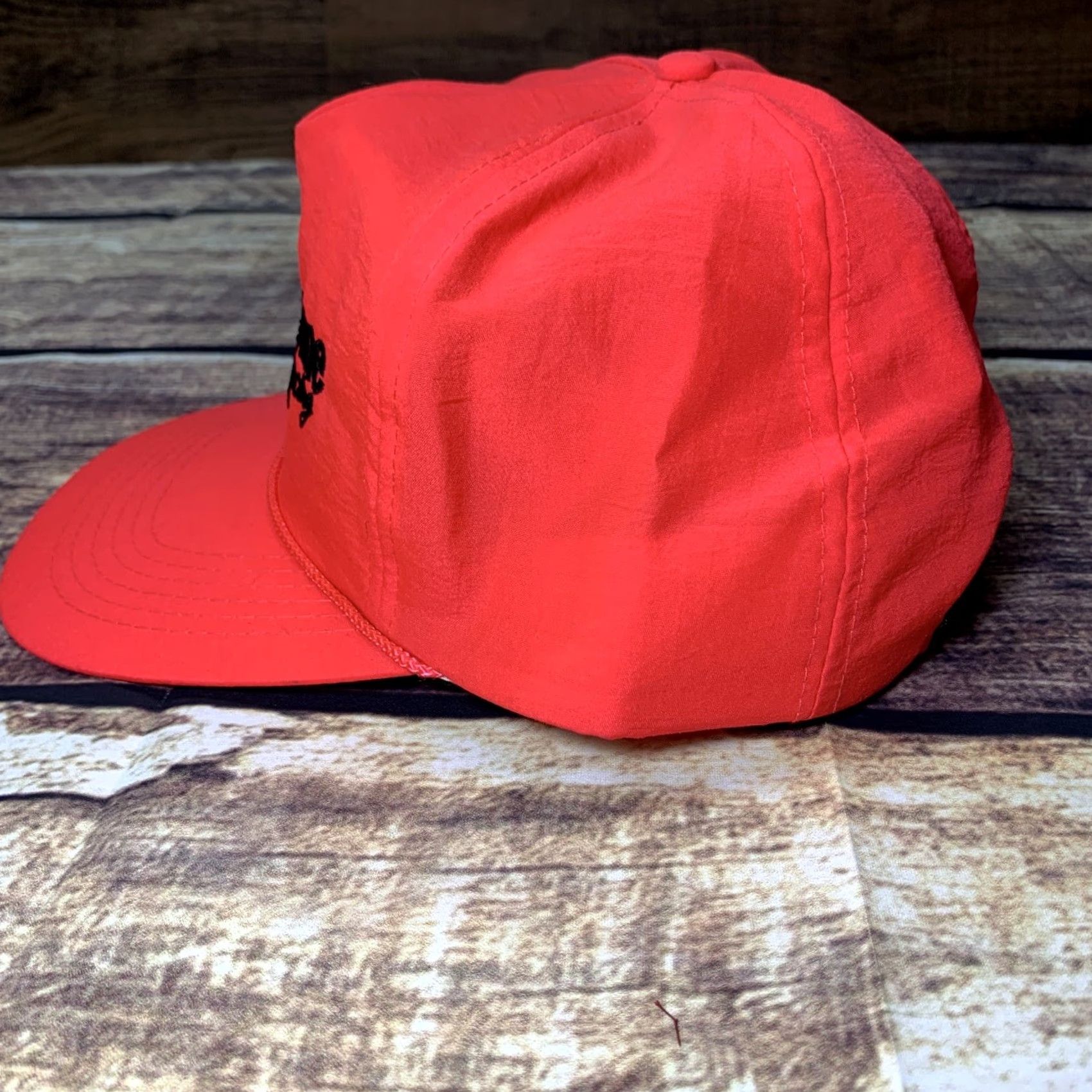 Clarks VINTAGE Kmart Havoline Racing Neon Pink Snapback Cap Hat Cap 90s NASCAR Gear Mens Adjustable Neon Pink Cap Size ONE SIZE - 4 Thumbnail
