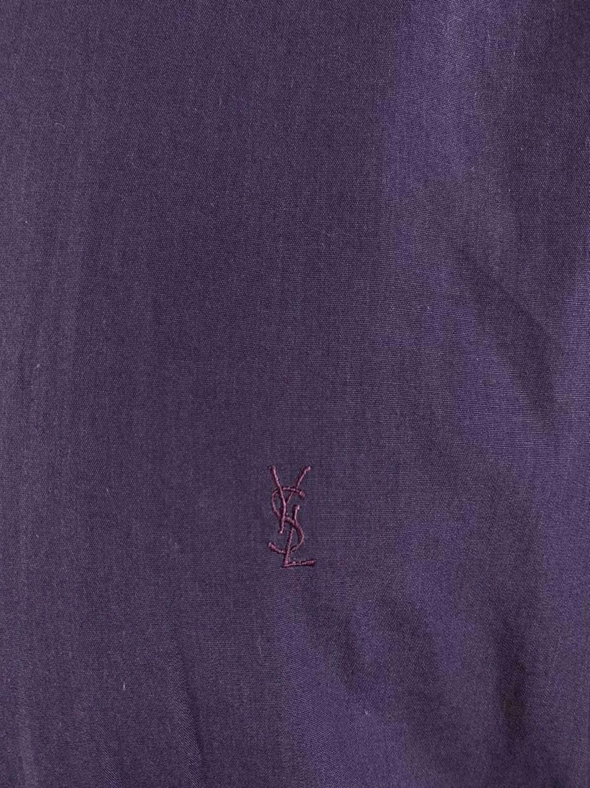 Yves Saint Laurent Vintage YSL Yves Saint Laurent Purple Dress Shirt 42 16 Size US M / EU 48-50 / 2 - 8 Thumbnail