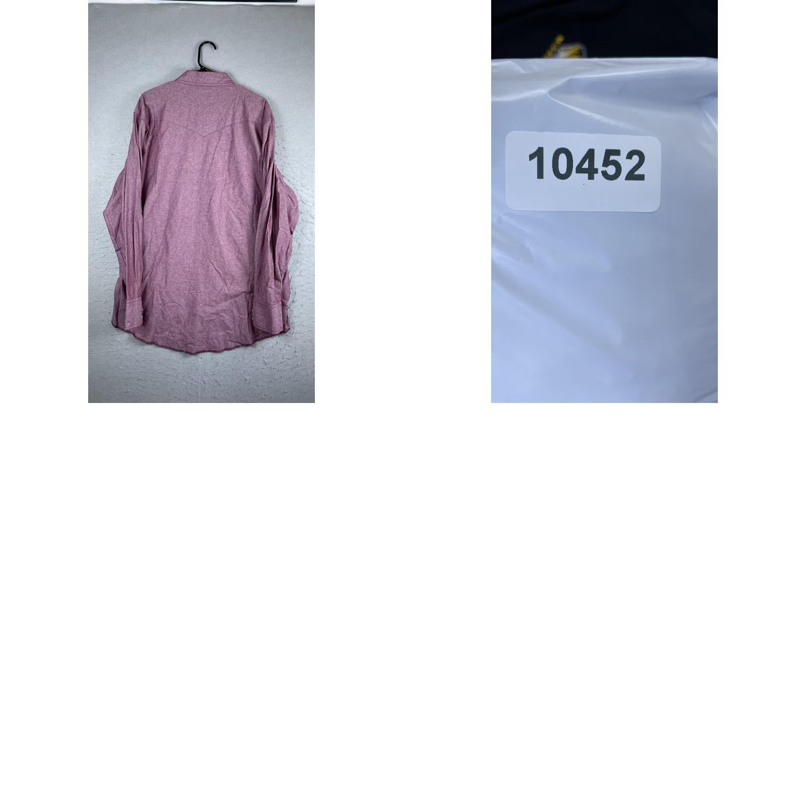 Wrangler Wrangler Shirt Mens Big 2XLT Red Solid Long Sleeve Pearl Snap Western Chambray Size US XXL / EU 58 / 5 - 8 Thumbnail