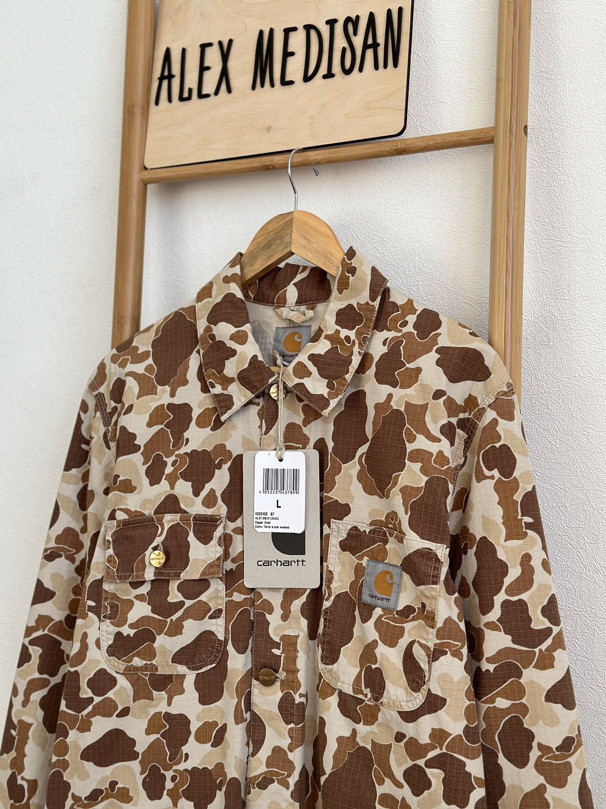 Carhartt Carhartt Digger Coat Camo Terra stone washed Size US L / EU 52-54 / 3 - 1 Thumbnail