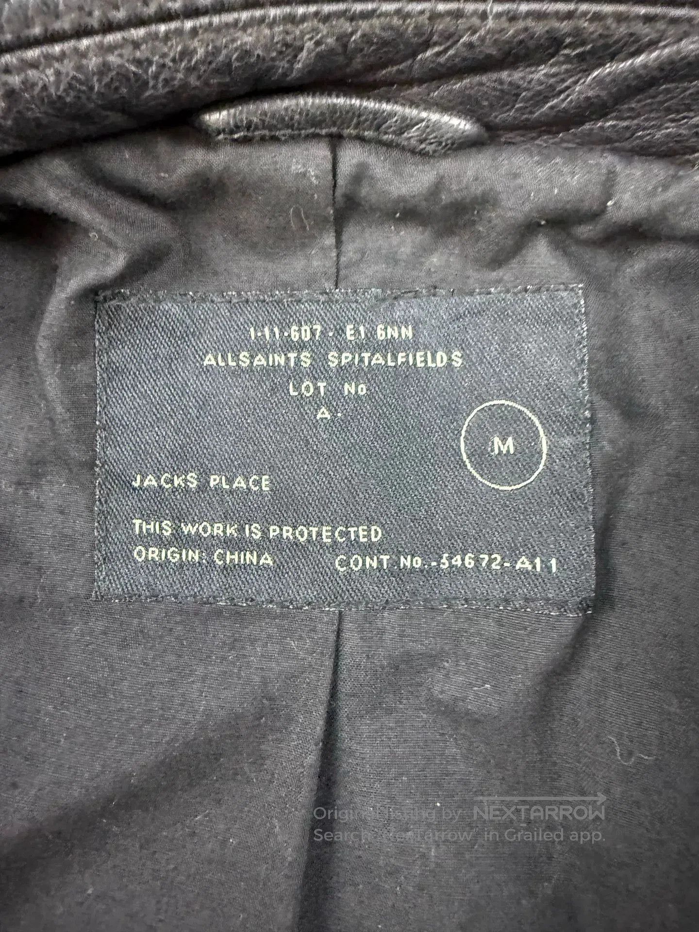 Allsaints All Saints Leather Biker Jacket Size M. Size US M / EU 48-50 / 2 - 4 Thumbnail