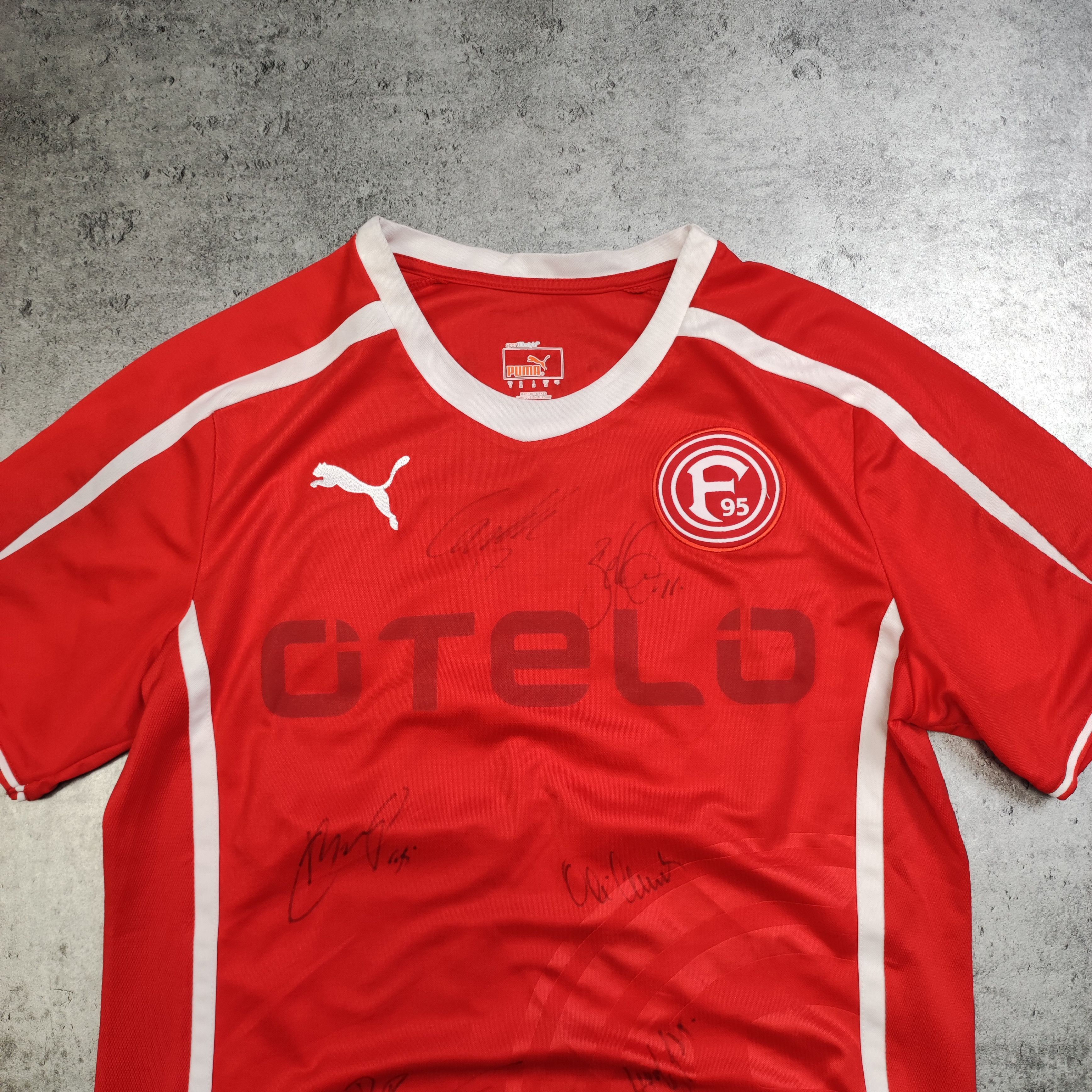 Vintage RARE Signatured Puma Fortuna Dusseldorf #40 Buhl Jersey Size US M / EU 48-50 / 2 - 3 Thumbnail