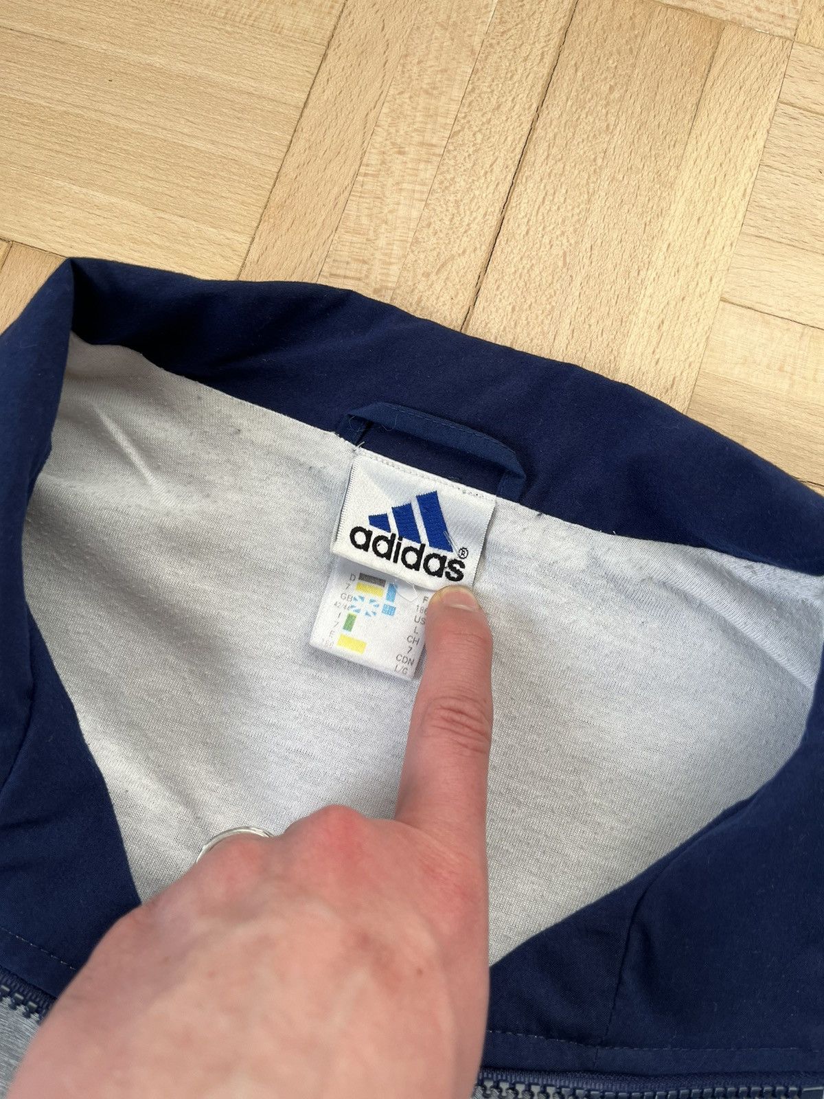 Adidas × Vintage Adidas vintage track jacket embroidered logo 90s rave Size US L / EU 52-54 / 3 - 6 Thumbnail