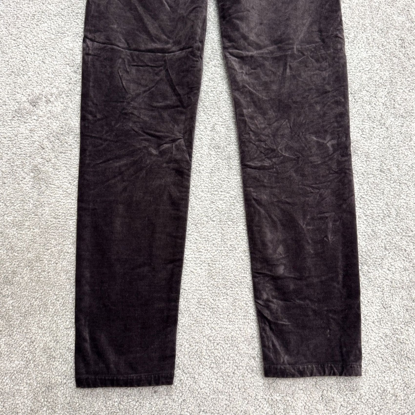Vintage AG Adriano Goldschmied Farrah Skinny Velveteen Pants Womens 26R Brown High Rise Slim Jeans Pant Shoes? Size 26" / US 2 / IT 38 - 4 Thumbnail