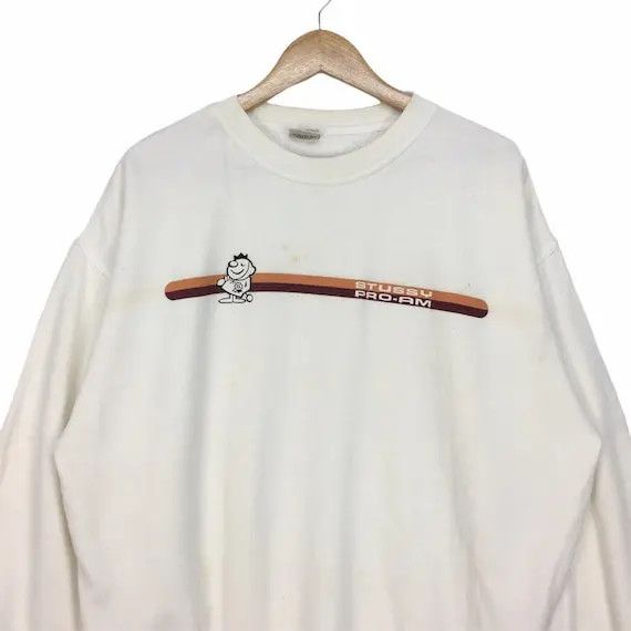 Stussy Vtg STUSSY PRO-AM Skateboard Crewneck Sweatshirt Pullover Size US S / EU 44-46 / 1 - 2 Thumbnail