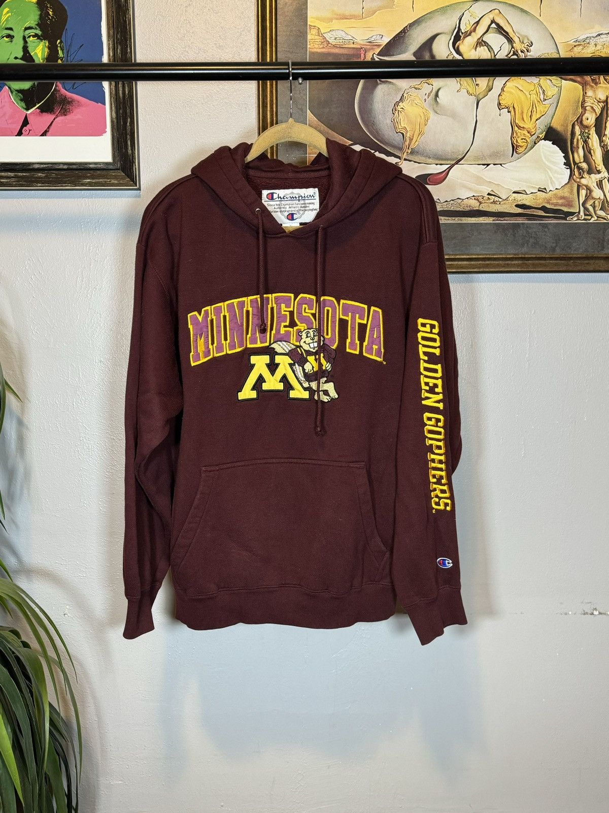 Champion × Vintage Vintage Minnesota Gophers Champion Hoodie Size US XL / EU 56 / 4 - 1 Thumbnail