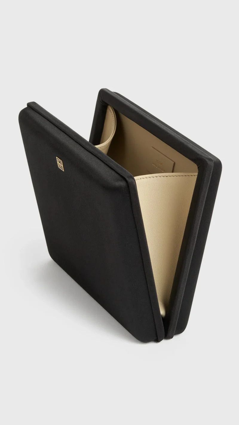 Toteme os11x0326 Size: OS / Satin Box Clutch in Black Size ONE SIZE - 4 Thumbnail