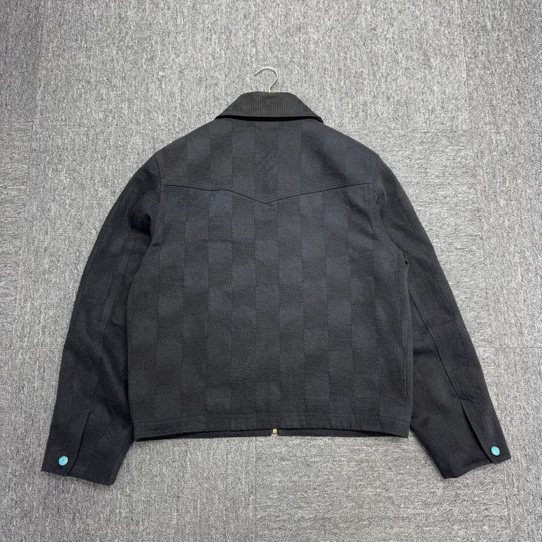 Louis Vuitton Louis Vuitton Fidon Turquoise Checkerboard Denim Jacket 250 Size US M / EU 48-50 / 2 - 3 Thumbnail