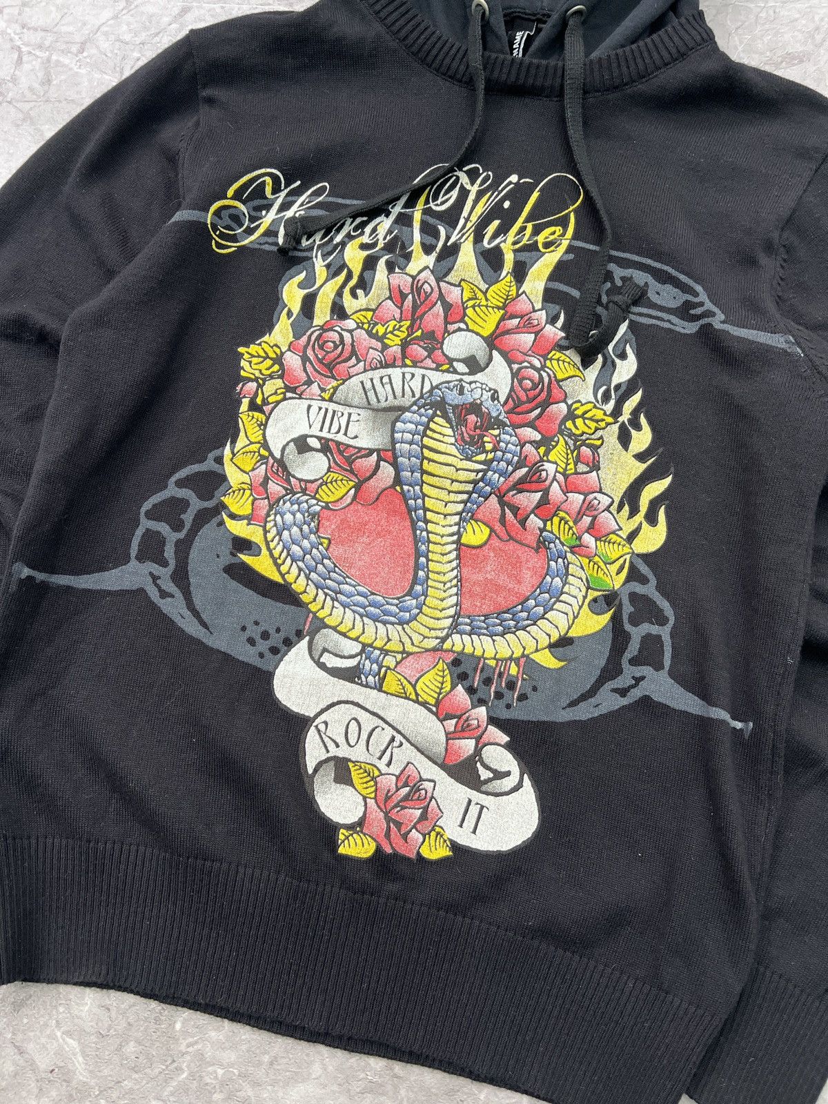 Christian Audigier × Ed Hardy × Vintage Vintage Ed Hardy style Hoodie by Christian Audigier Size US M / EU 48-50 / 2 - 4 Thumbnail