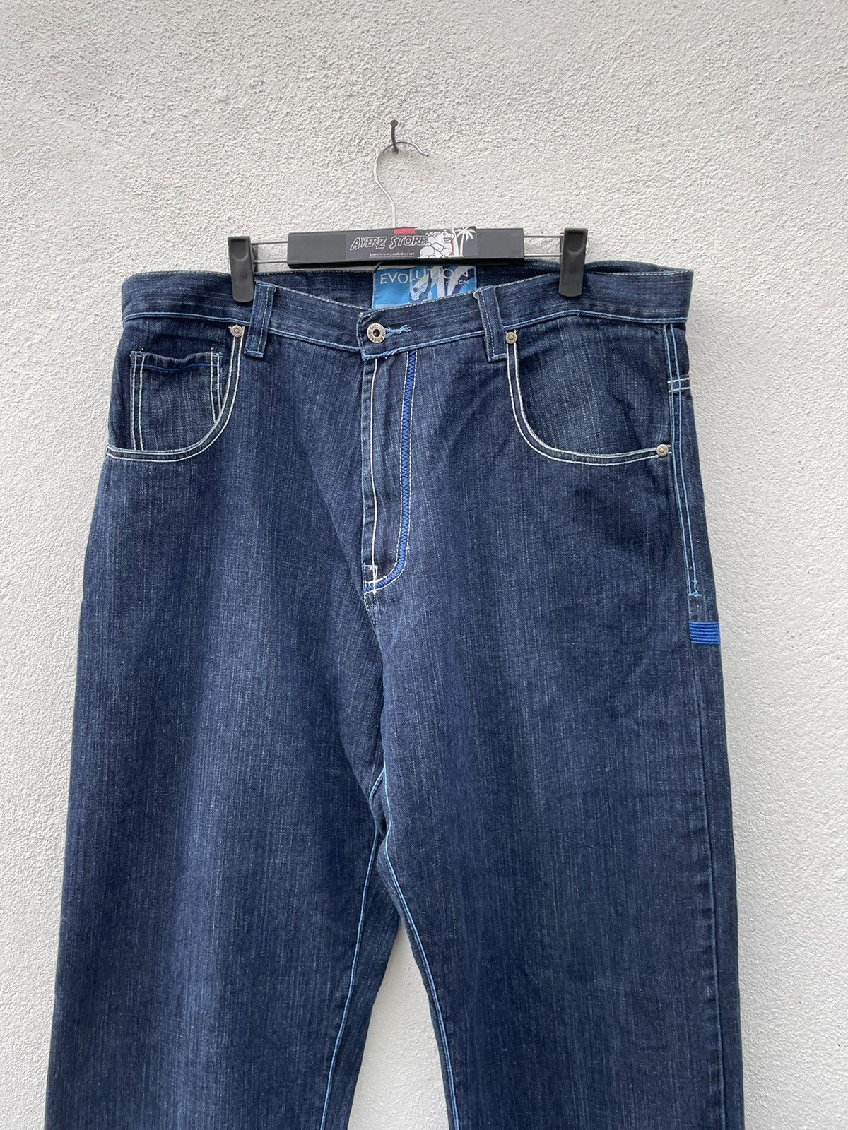 If Six Was Nine × JNCO Vintage Y2K Evolution Design Denim Jeans Size US 38 / EU 54 - 3 Thumbnail
