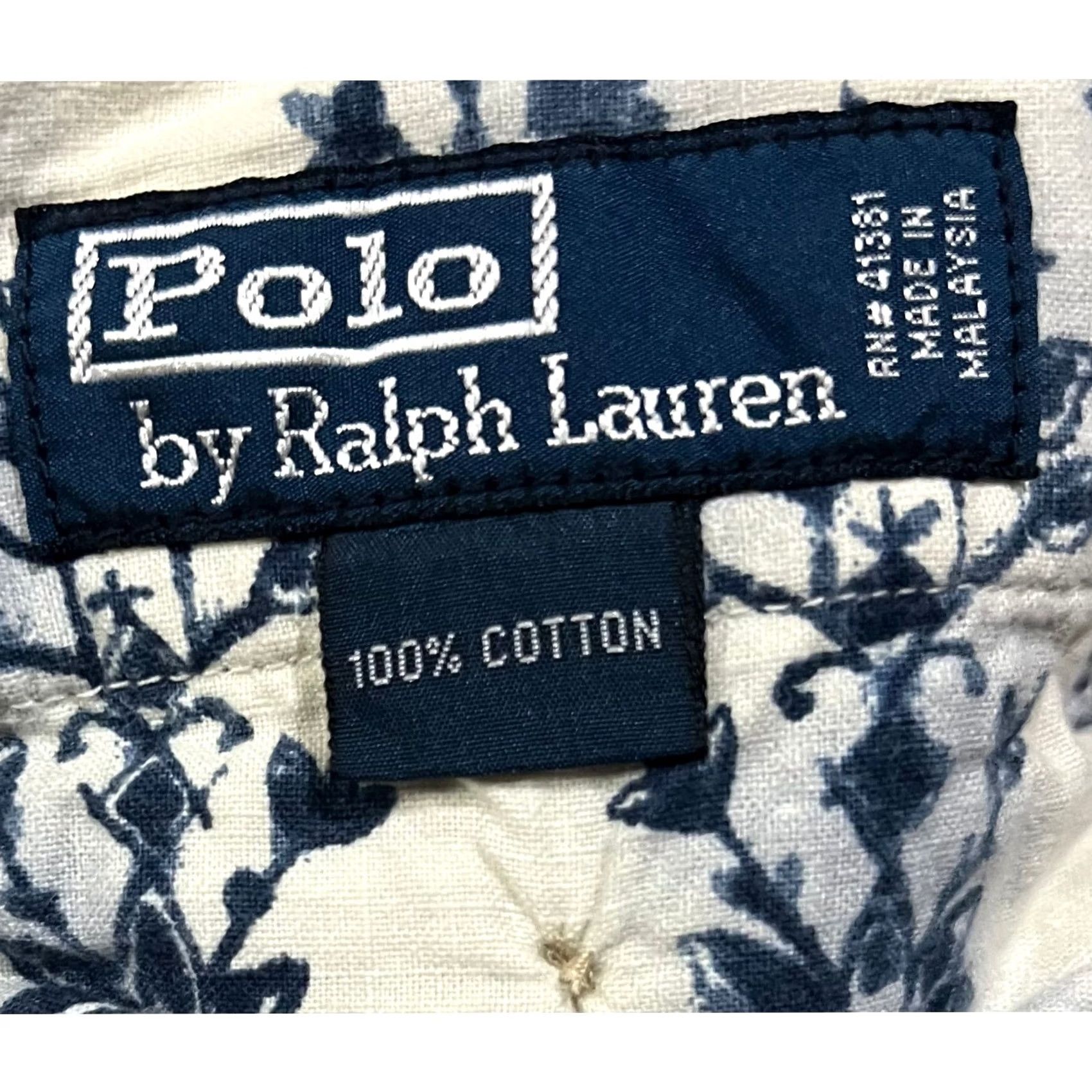 Polo Ralph Lauren Polo Ralph Lauren Seersucker Pants 36x29 Blue/White Striped Flat Front Classic Mens Pants Size US M / EU 48-50 / 2 - 6 Thumbnail