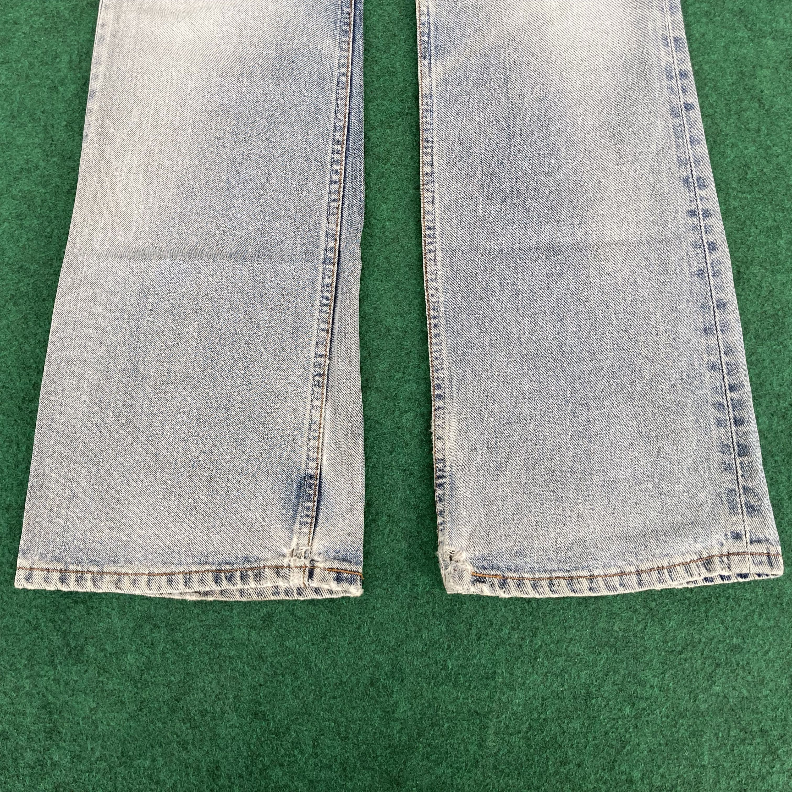 Levi's Vtg Levis 517 Ripped Faded Denim Bootcut Flared Sz 33 Jeans Size US 33 - 9 Thumbnail