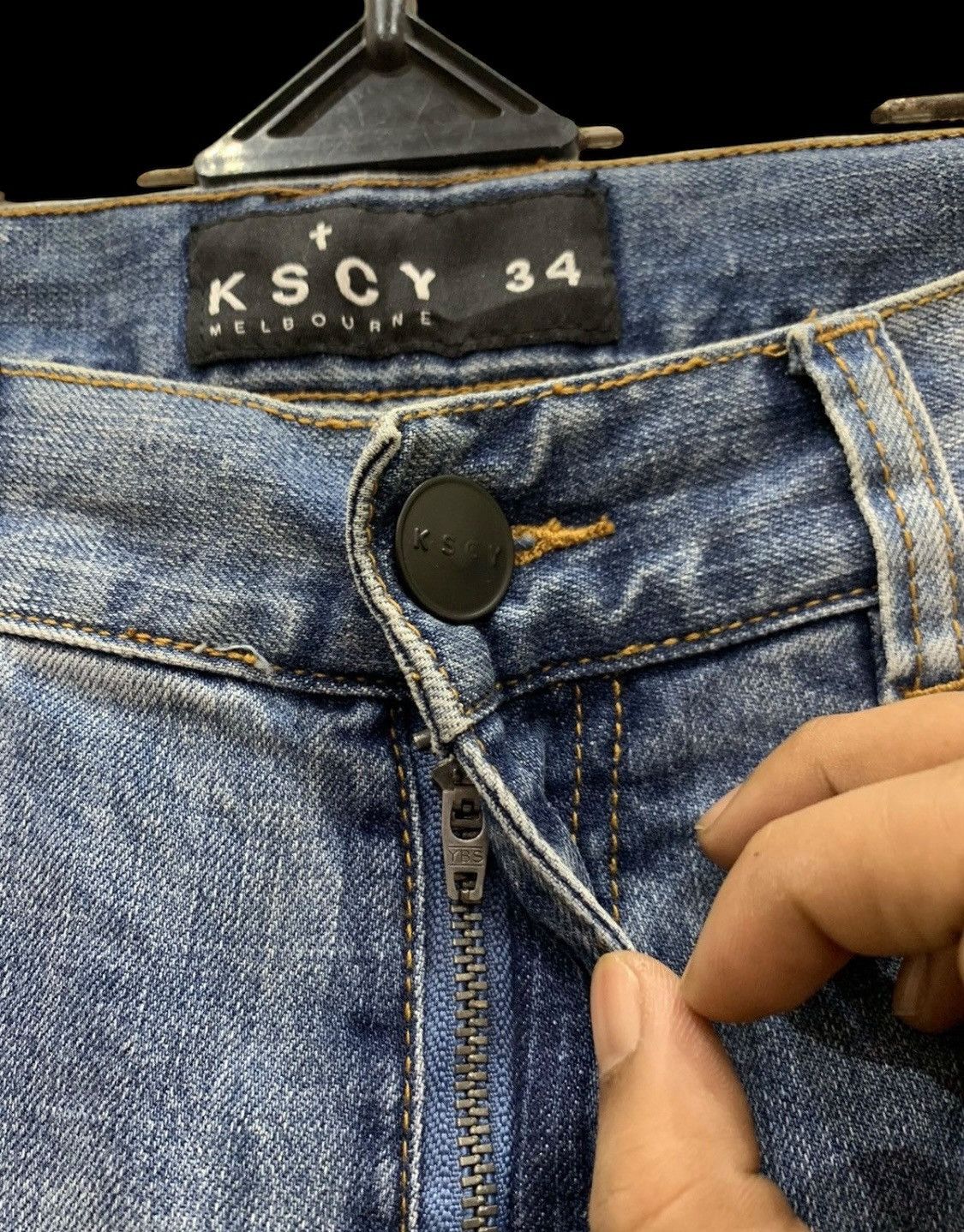 Japanese Brand × Vintage Japanese KSCY Melbourne denim jeans Size US 34 / EU 50 - 5 Thumbnail