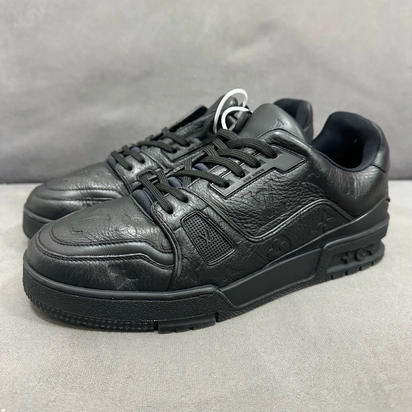 Louis Vuitton Size 40/LV Trainer, Pure Black/S5379/Casual Shoes Size US 7 / EU 40 - 4 Thumbnail