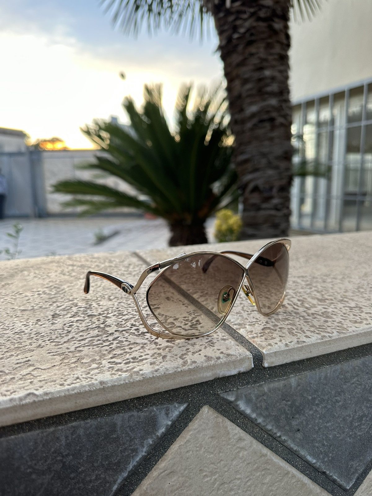 image of Christian Dior Monsieur x Dior Christian Dior Sunglasses Vintage 2056 41 in Brown, Men's
