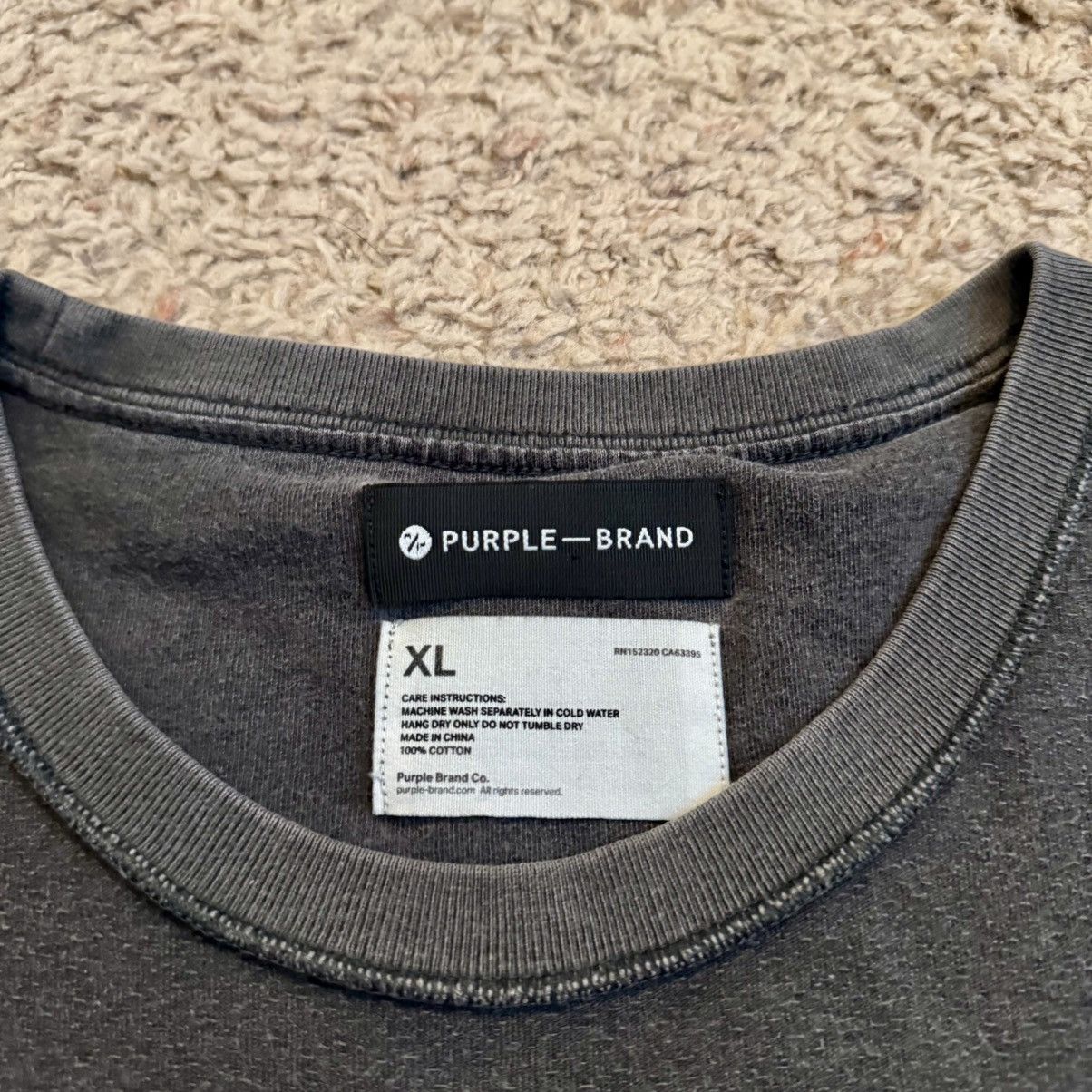Purple Brand Purple Brand Inside Out Style Black Tee Size US XL / EU 56 / 4 - 6 Thumbnail