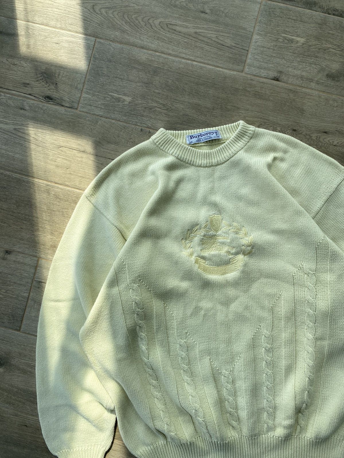 Burberry Burberry Big Logo Knit Sweater Size US L / EU 52-54 / 3 - 6 Thumbnail