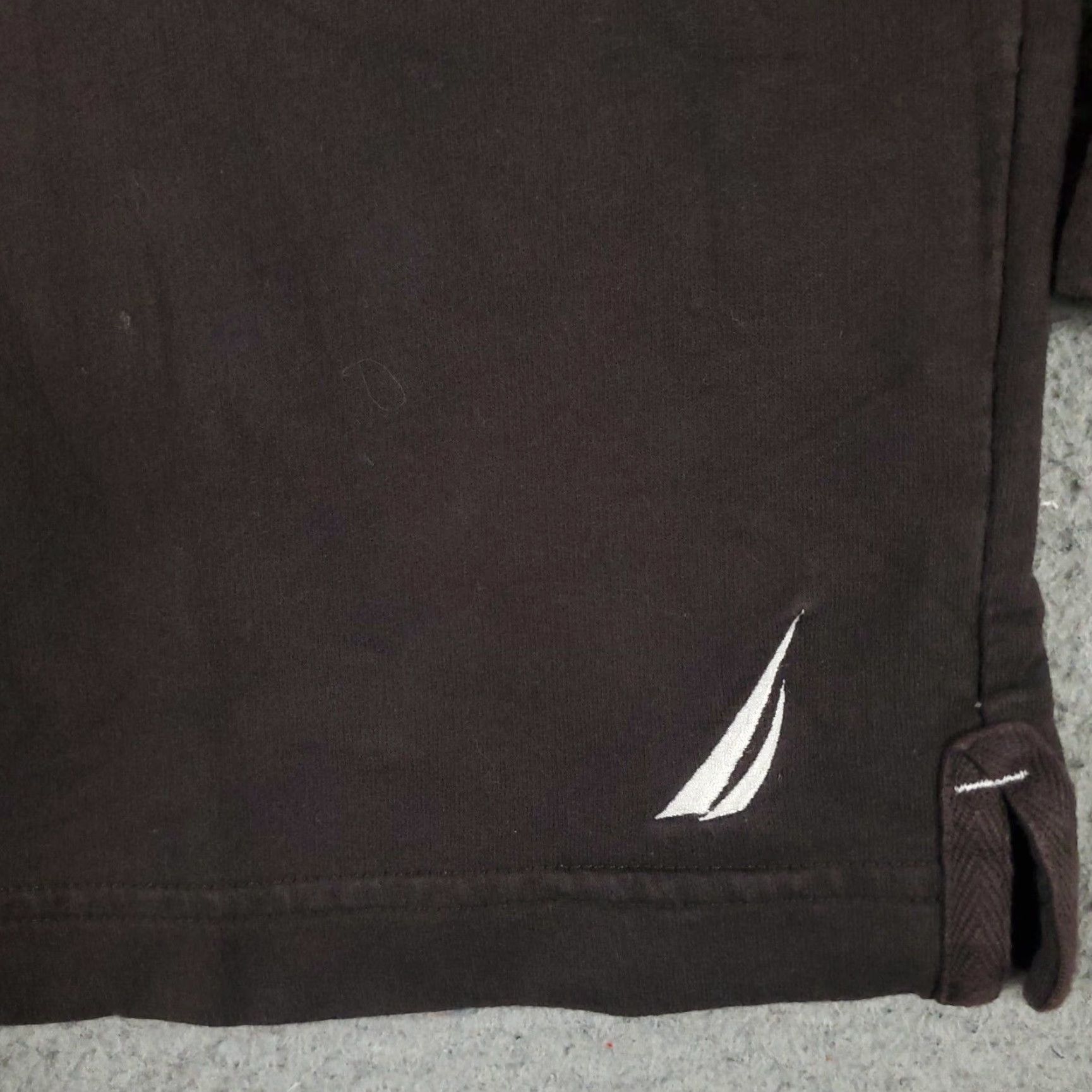 Nautica Nautica Mens Brown Long Sleeve 1/4 Zip Pullover Sweater Small Cotton Size US S / EU 44-46 / 1 - 2 Thumbnail