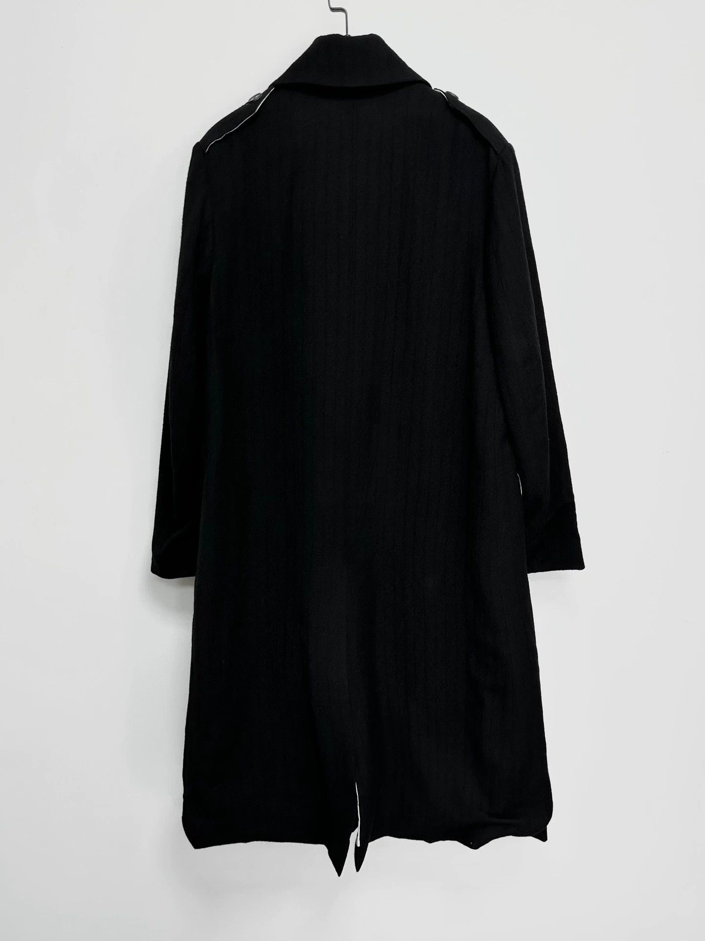 Bergfabel Bergfabel Double Breasted Wool Long Overcoat Black Size S / US 4 / IT 40 - 2 Thumbnail