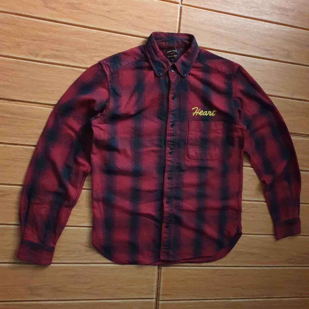 Beams Plus 💥BEAMS HEART Checkered red Flannel shirt Size US M / EU 48-50 / 2 - 5 Thumbnail
