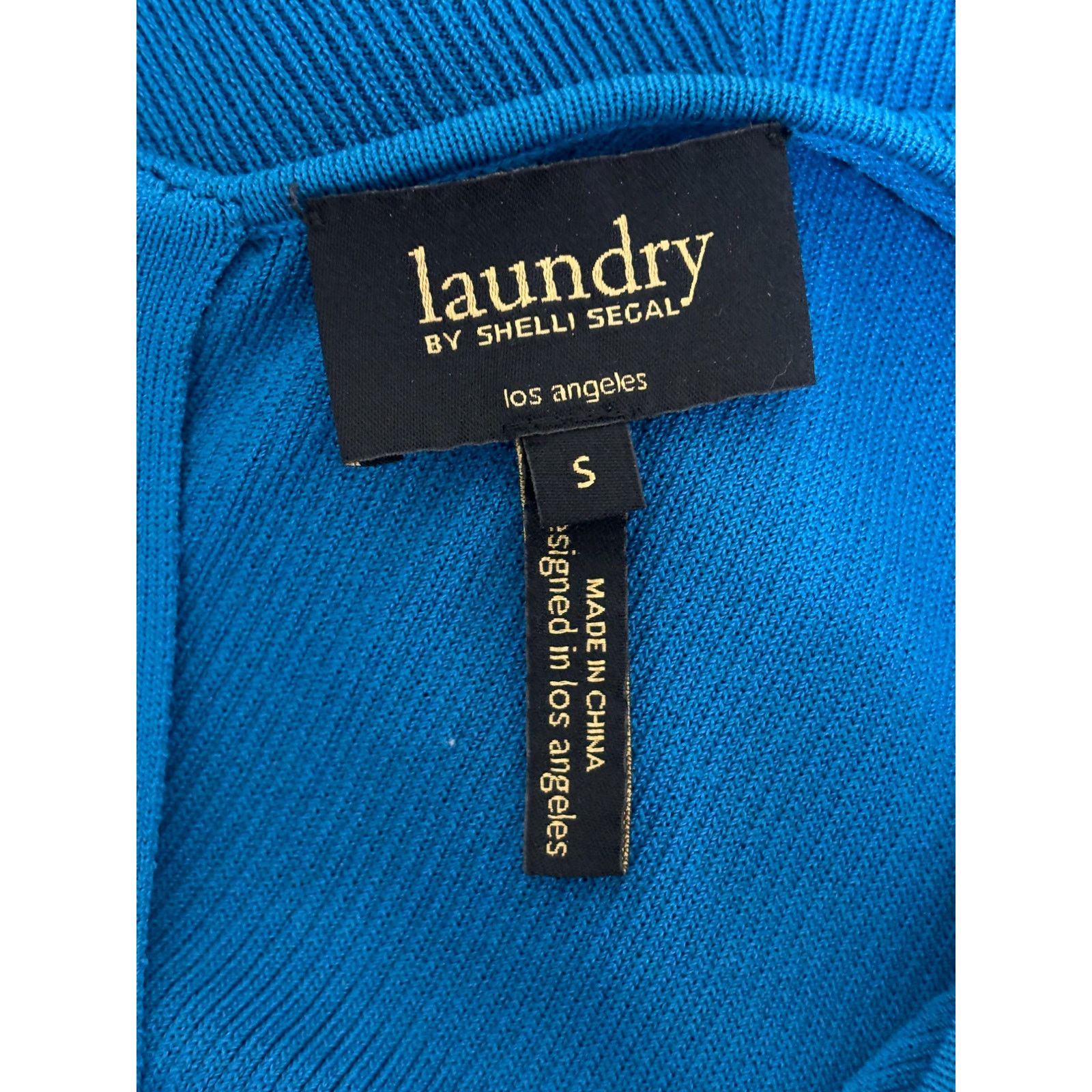 Laundry by Shelli Segal Laundry by Shelli Segal Dress Women Small Blue Ribbed Size S / US 4 / IT 40 - 6 Thumbnail
