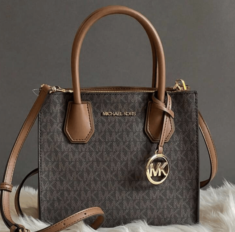 Michael Kors Mercer Medium Logo and Leather Accordion Crossbody Bag Size ONE SIZE - 1 Thumbnail